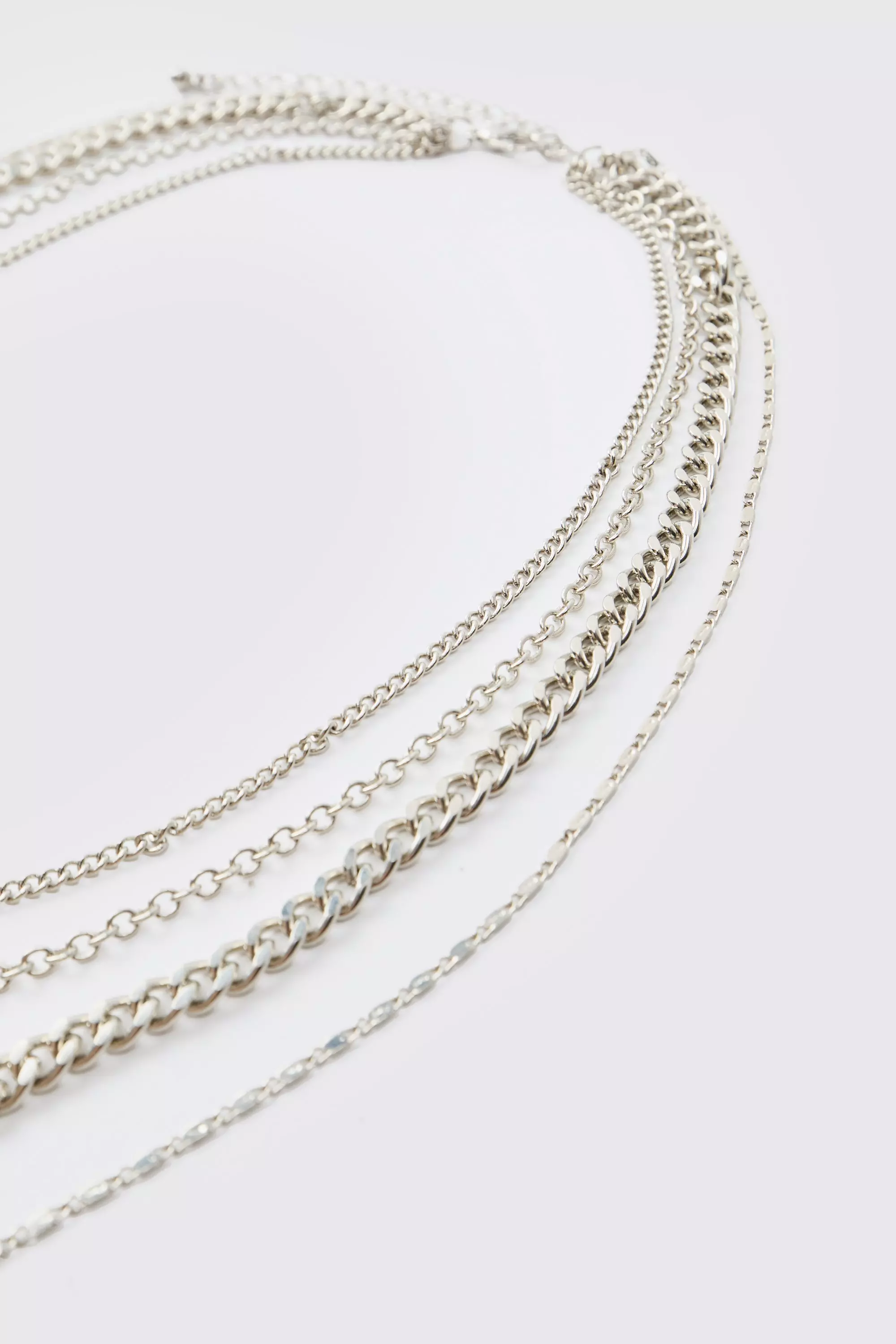 Mehrlagige Kette mit Anhängern, Silver alternatives Bild