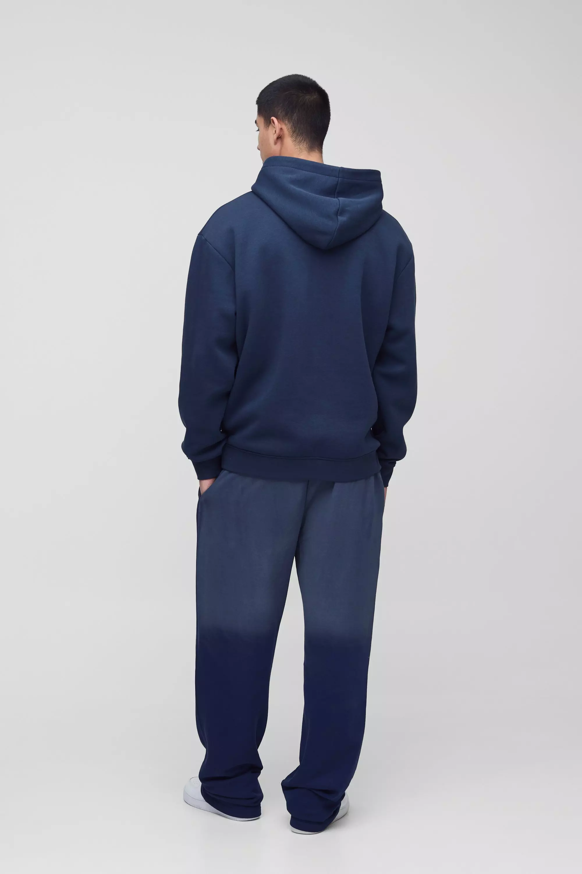Navy Tall Spray Wash Print Relaxed Joggers alternative image