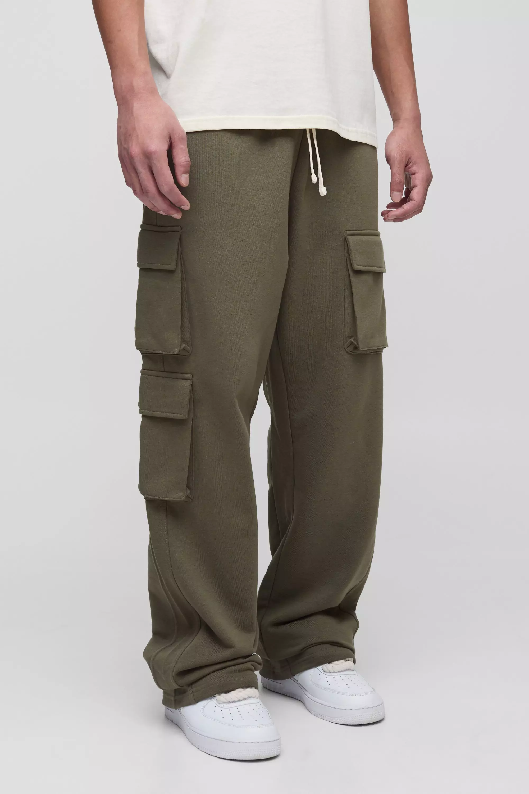 Tall - Jogging cargo oversize, Khaki autre image