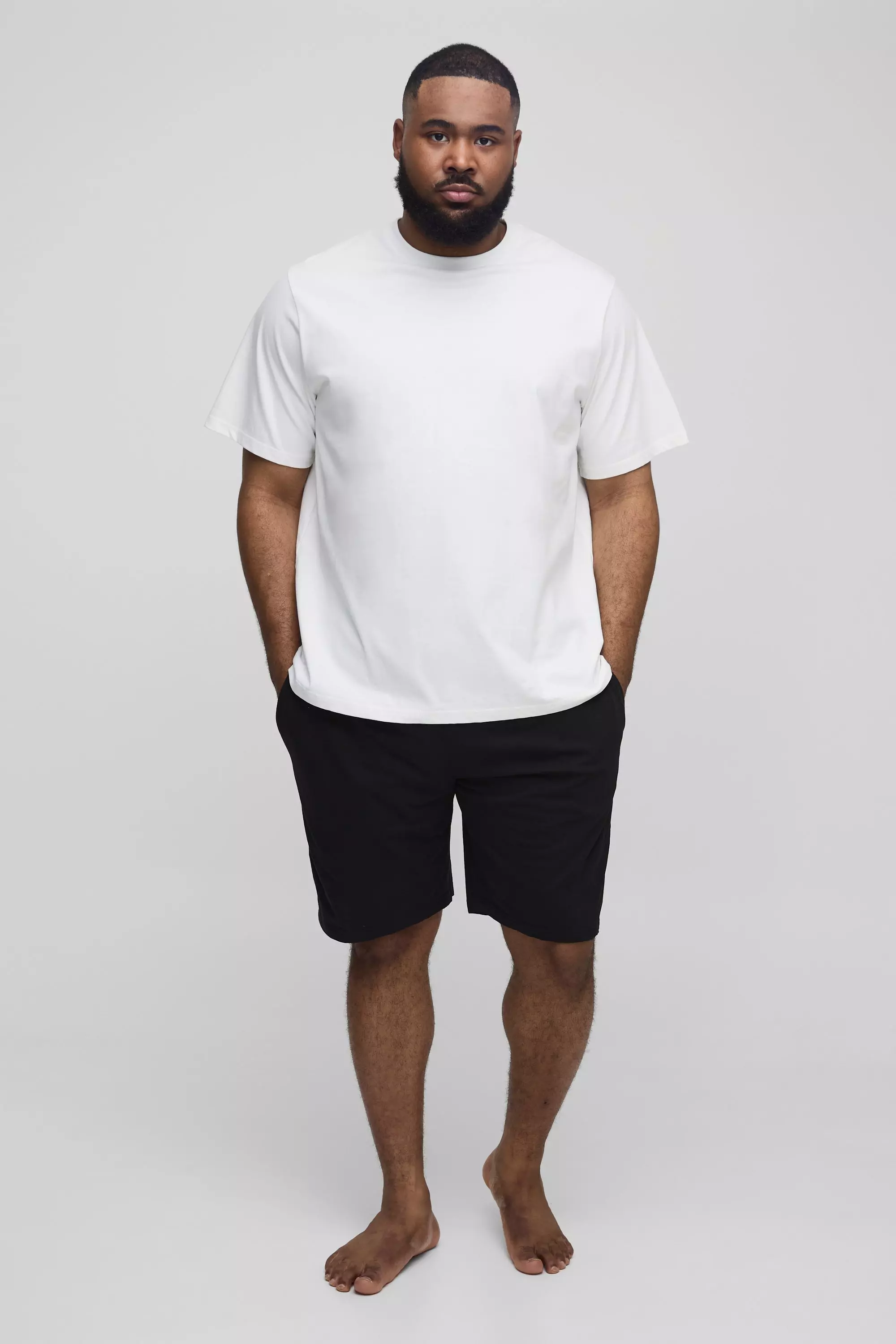 Multi Plus Man Loungewear Shorts and Tshirt Set alternative image