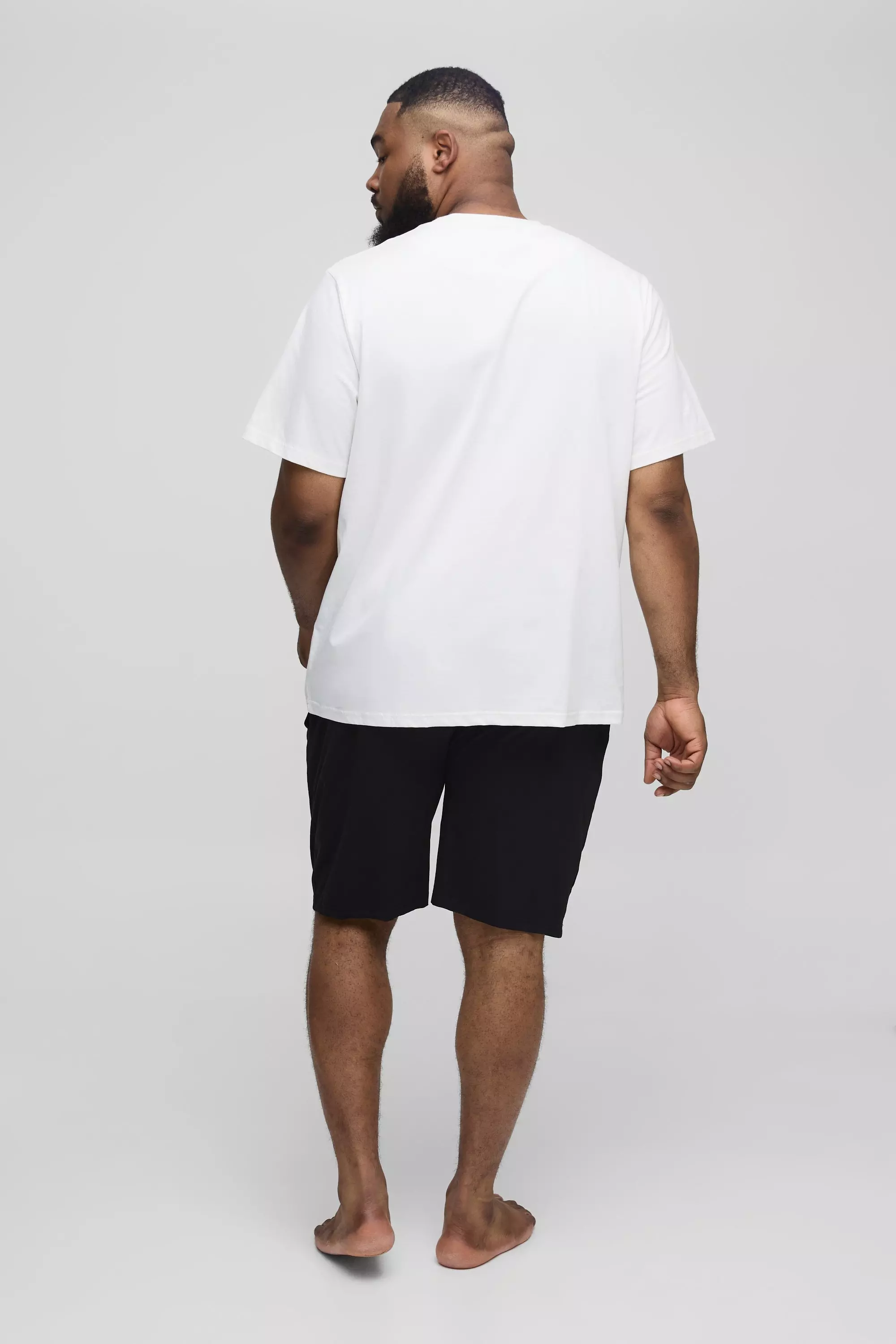 Multi Plus Man Loungewear Shorts and Tshirt Set alternative image
