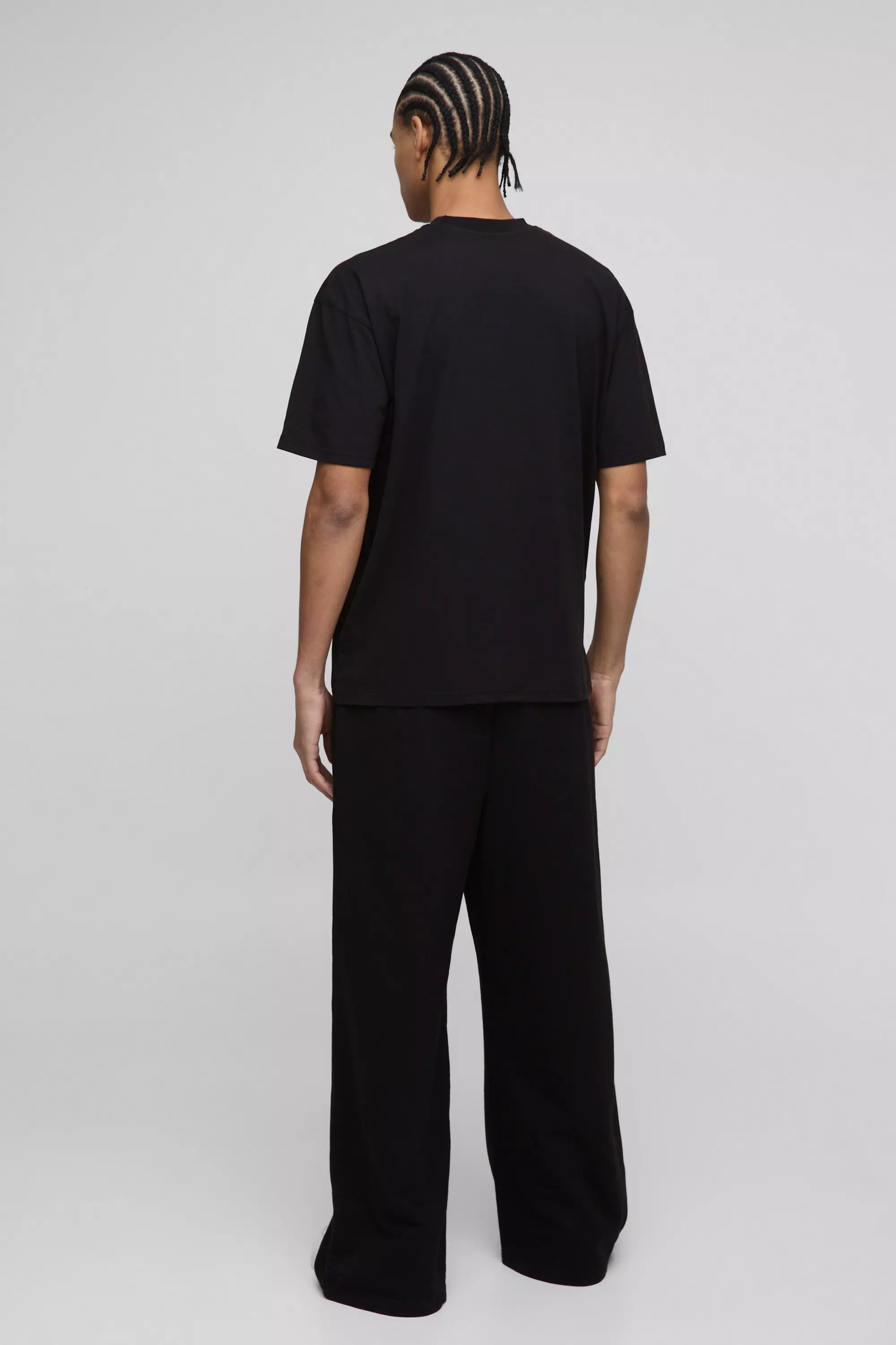 Extreme Wide Leg Basic Lightweight Jogger | boohooMAN USA