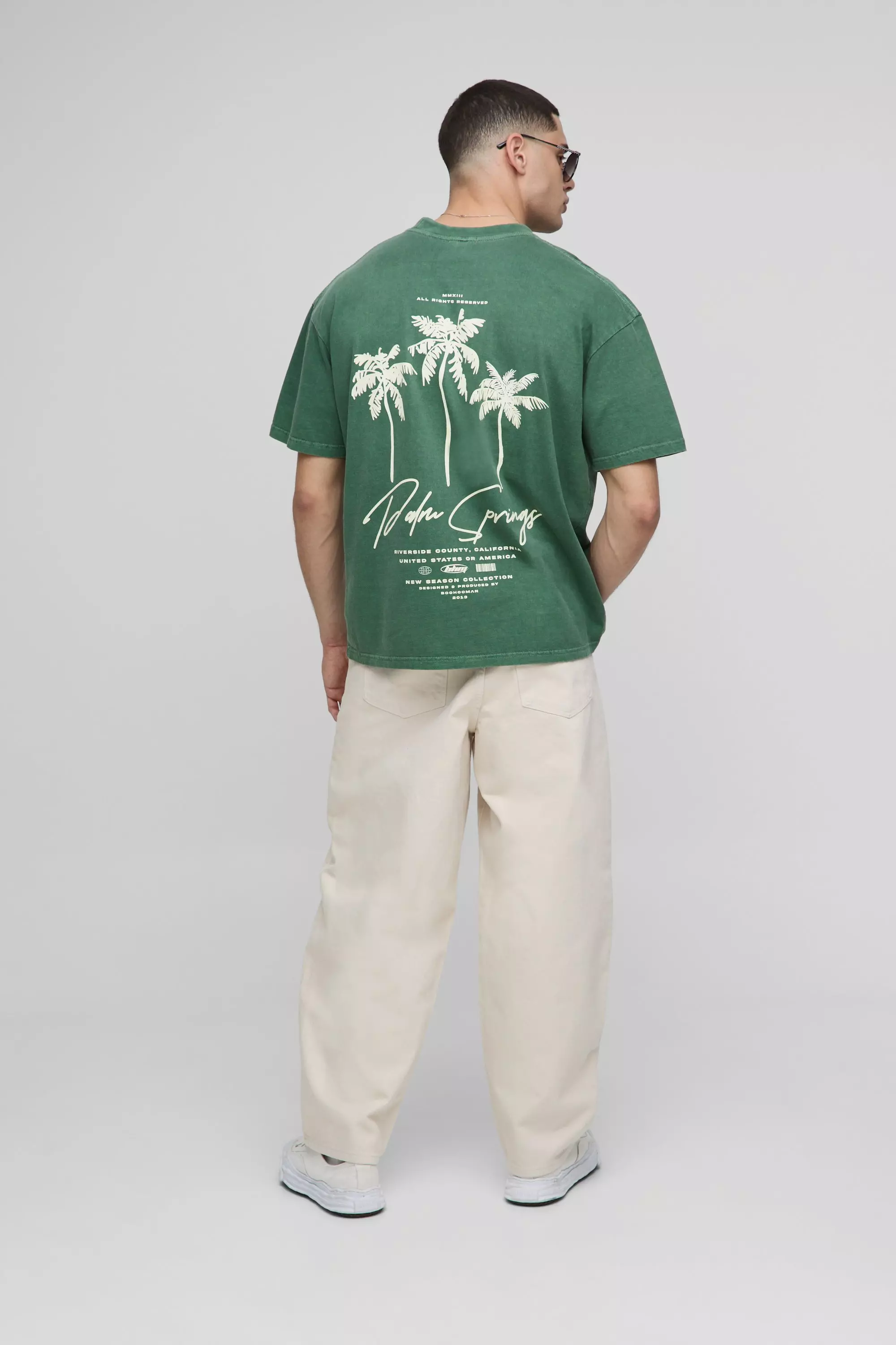 Balloon Fit Ecru Washed Jeans alternative image