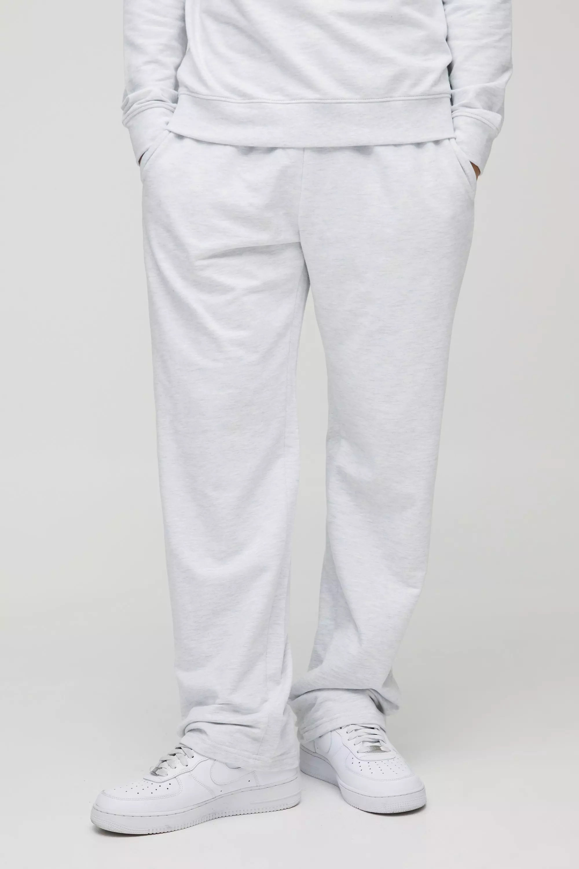 260GSM Loopback Basic Straight Fit Sweatpants | boohooMAN USA