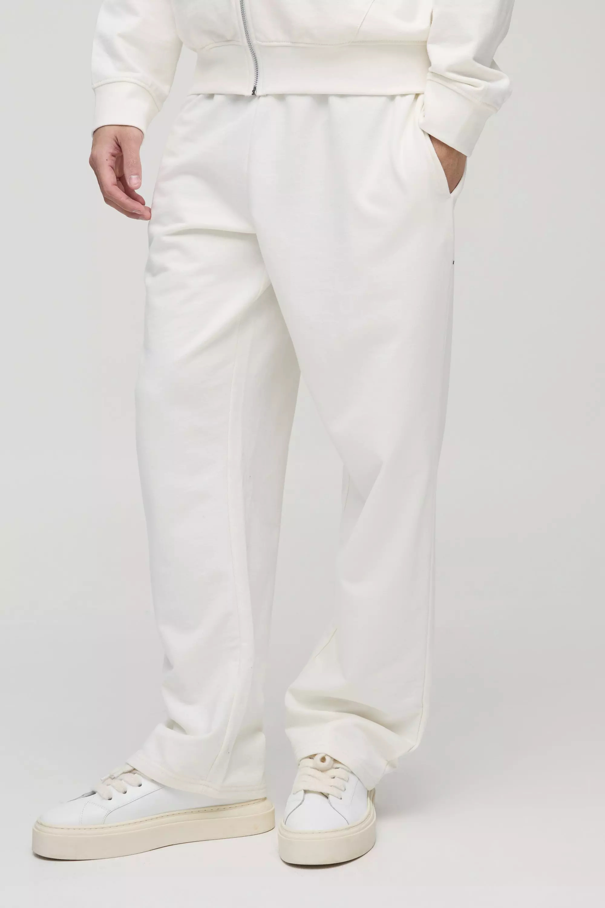 Ecru 260GSM Loopback Basic Straight Fit Jogger alternative image