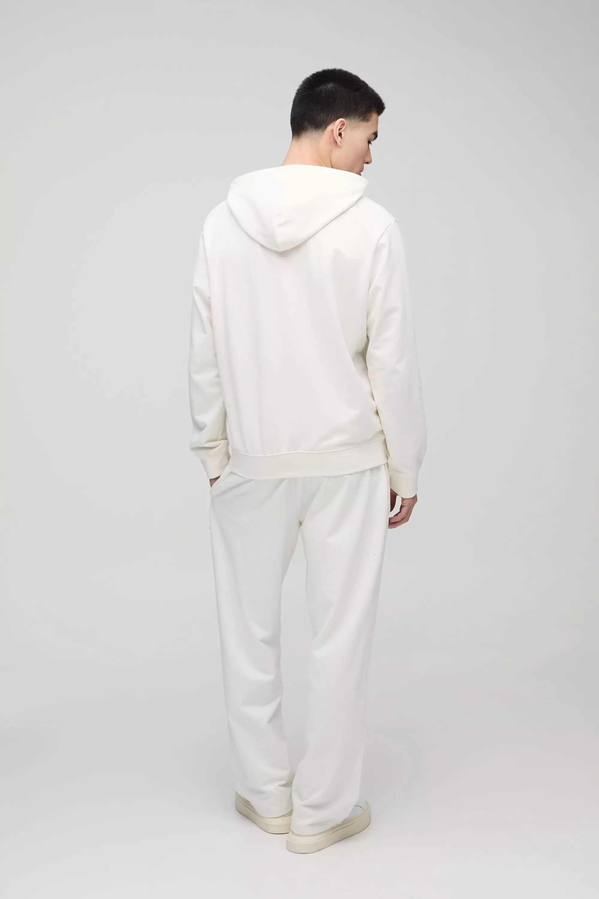 Ecru 260GSM Loopback Basic Straight Fit Jogger alternative image