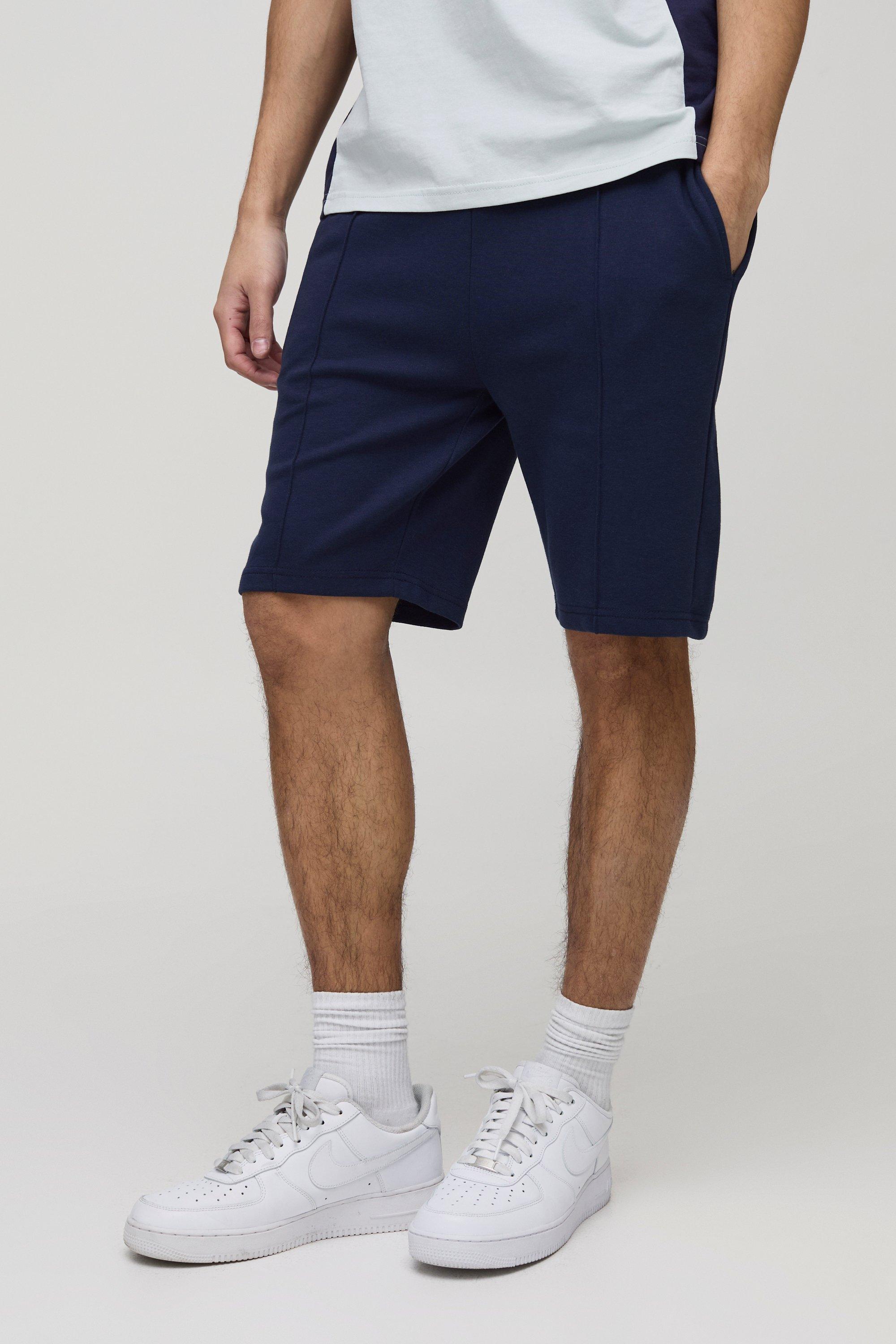 Slim Fit Interlock Smart Pintuck Short | boohooMAN USA