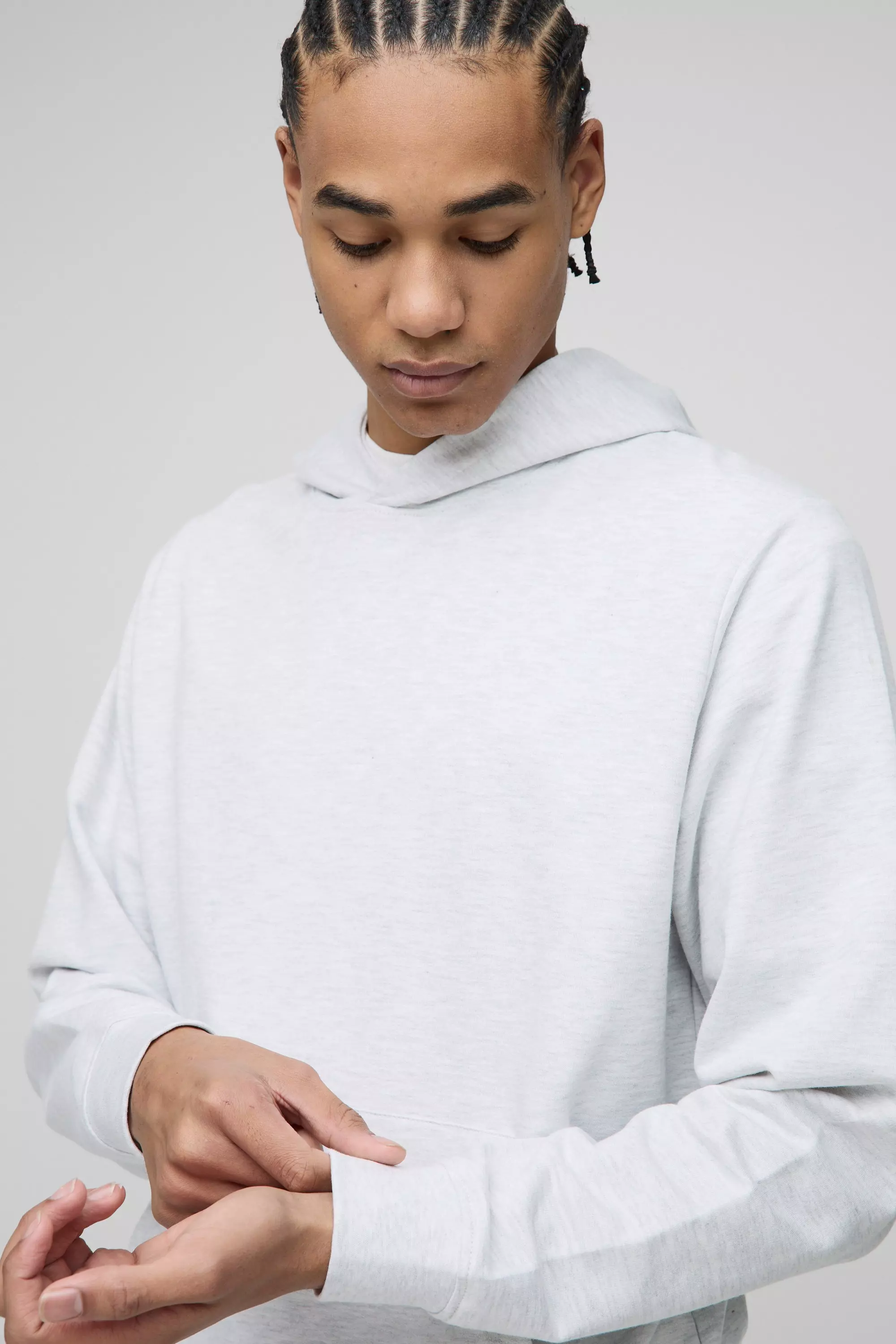 Regular Fit Basic Lightweight Over The Head Hoodie | boohooMAN UK