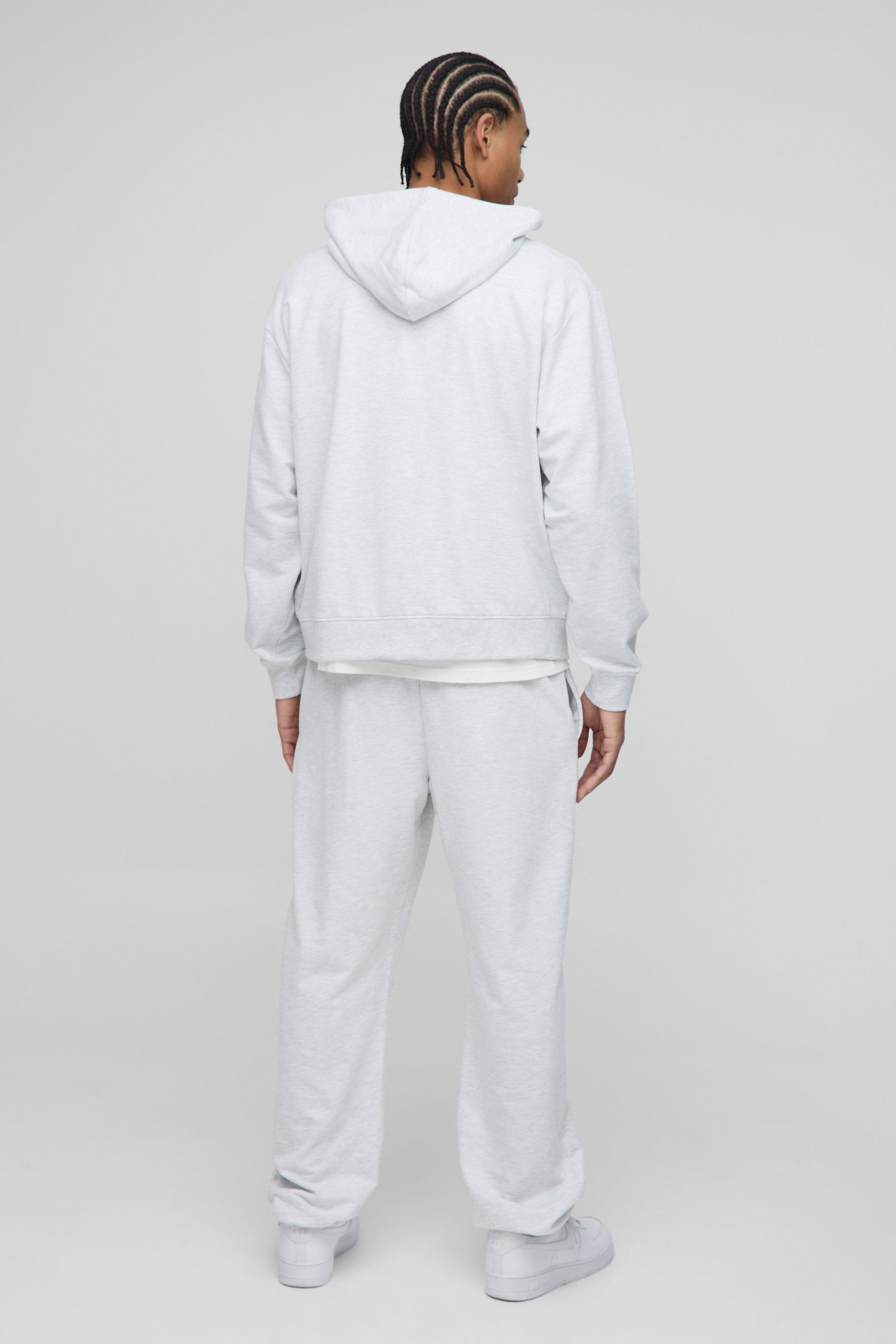Oversized Basic Lightweight Boxy Zip Through Hoodie | boohooMAN UK