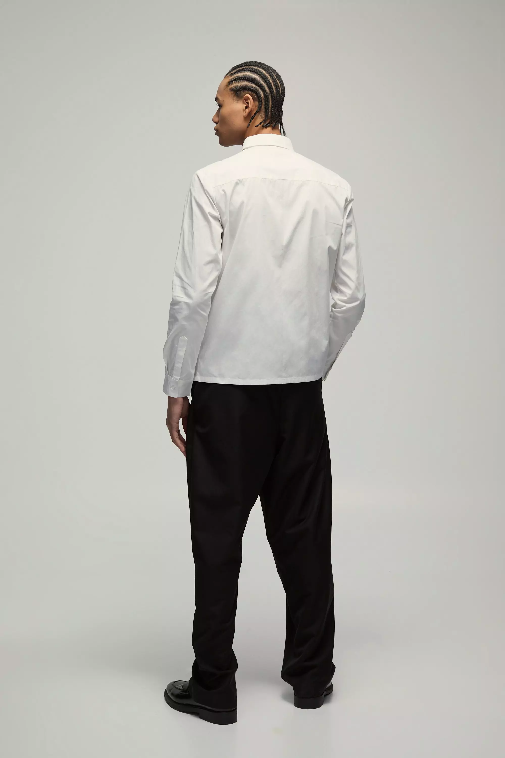 Chemise oversize fleurie à manches longues, White autre image