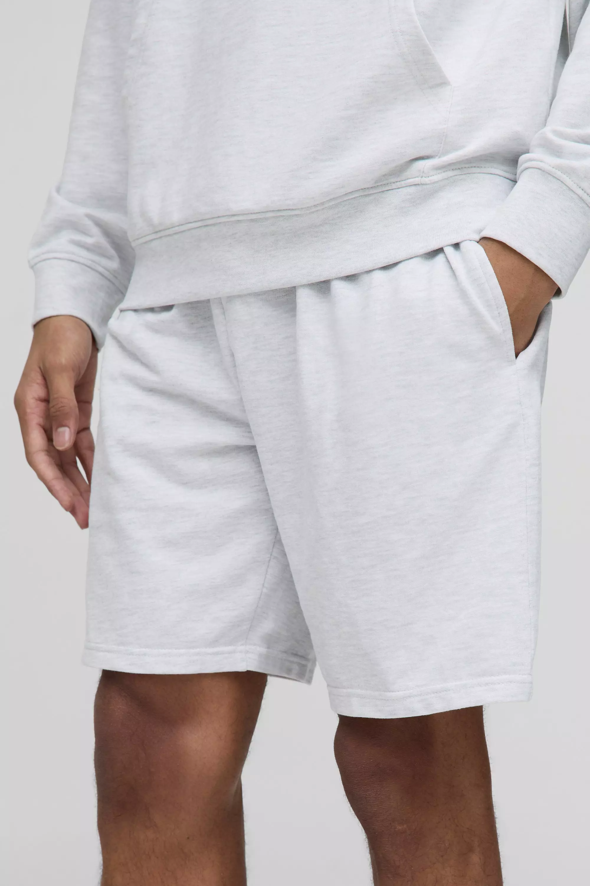 Relaxed Fit Mid Length Basic Lightweight Shorts | boohooMAN USA