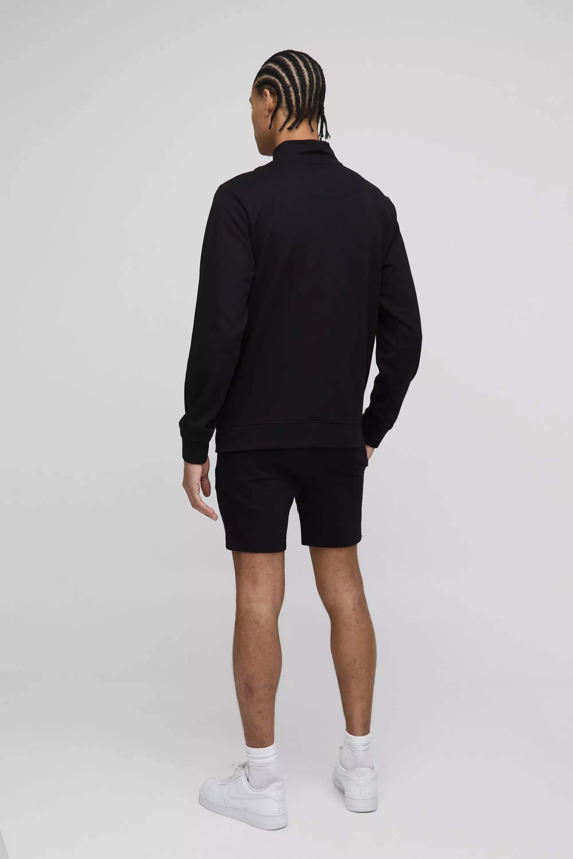 260GSM Loopback Basic Slim Fit Short Length Shorts | boohooMAN USA