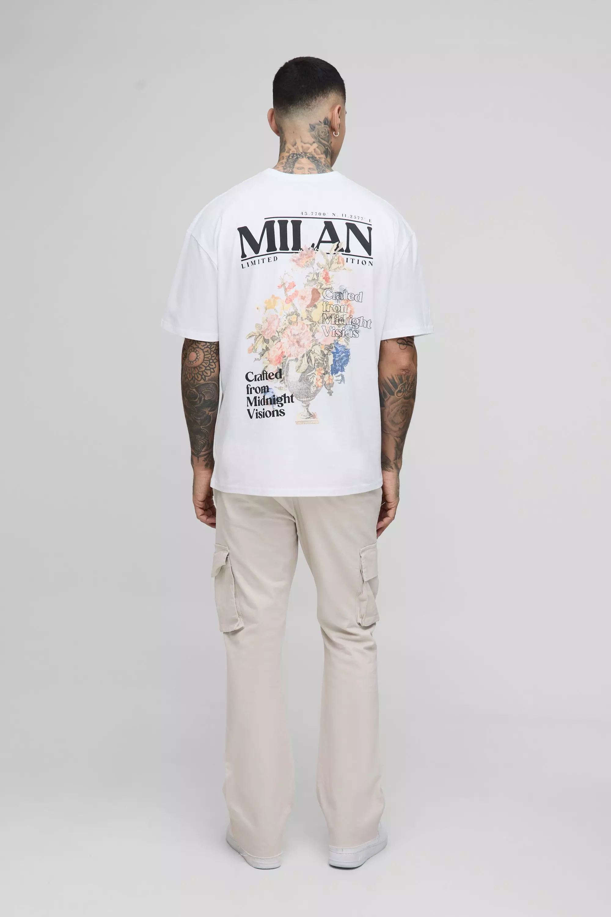 Stone Tall Flared Cargo Broek Met Tailleband alternatieve afbeelding