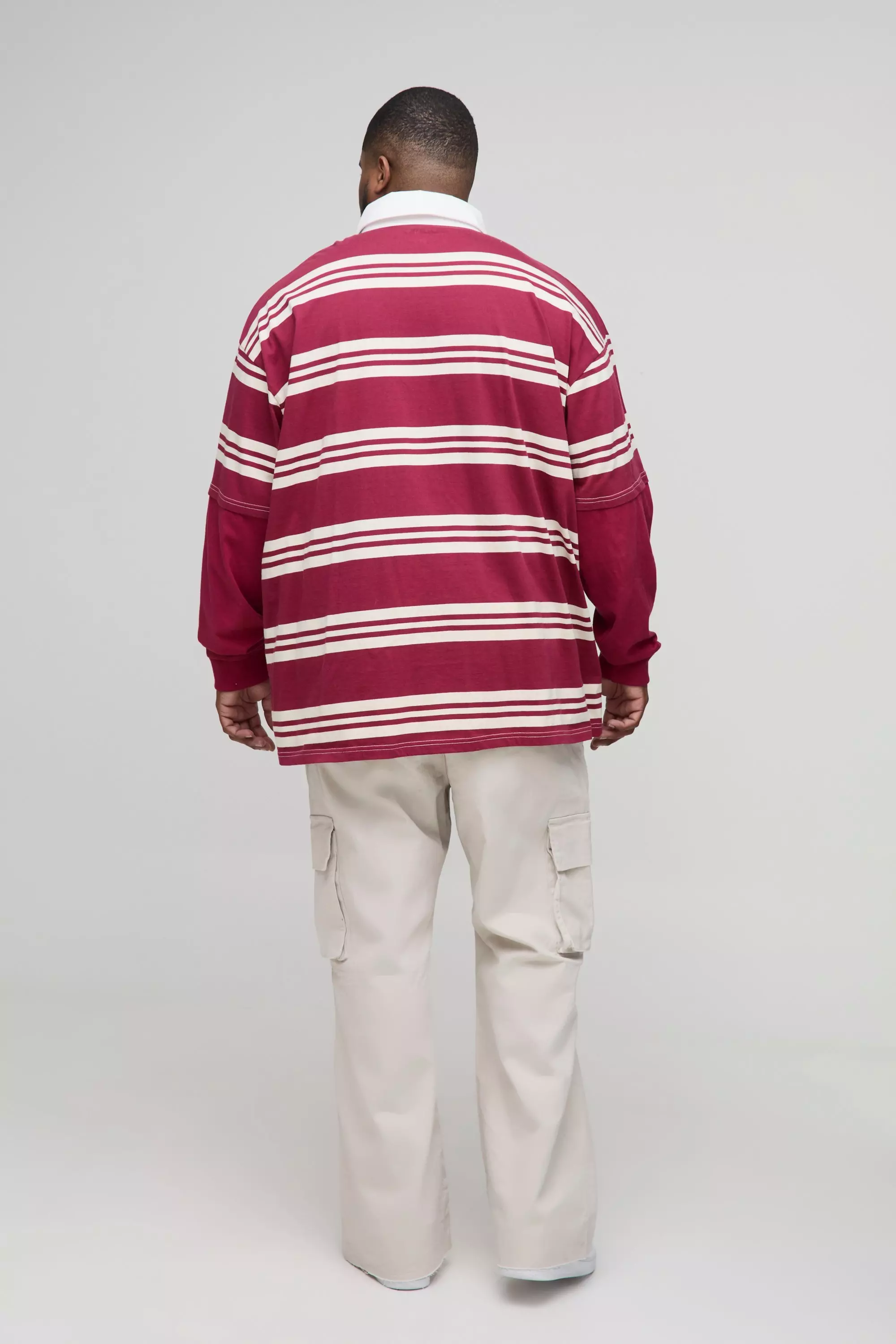 Stone Plus Fixed Waist Cargo Flared Trousers alternative image