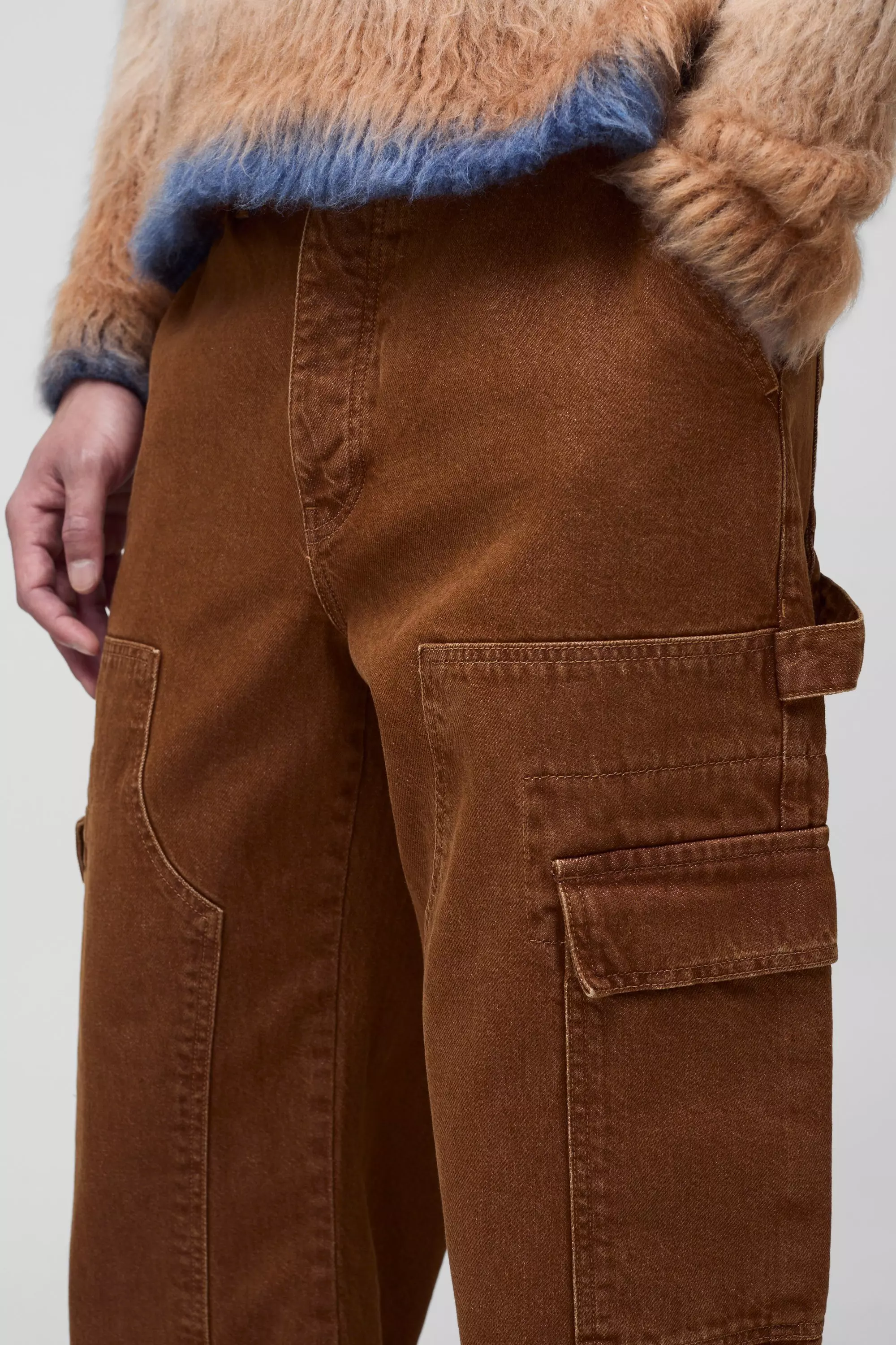 Tall - Jean cargo large, Chocolate autre image