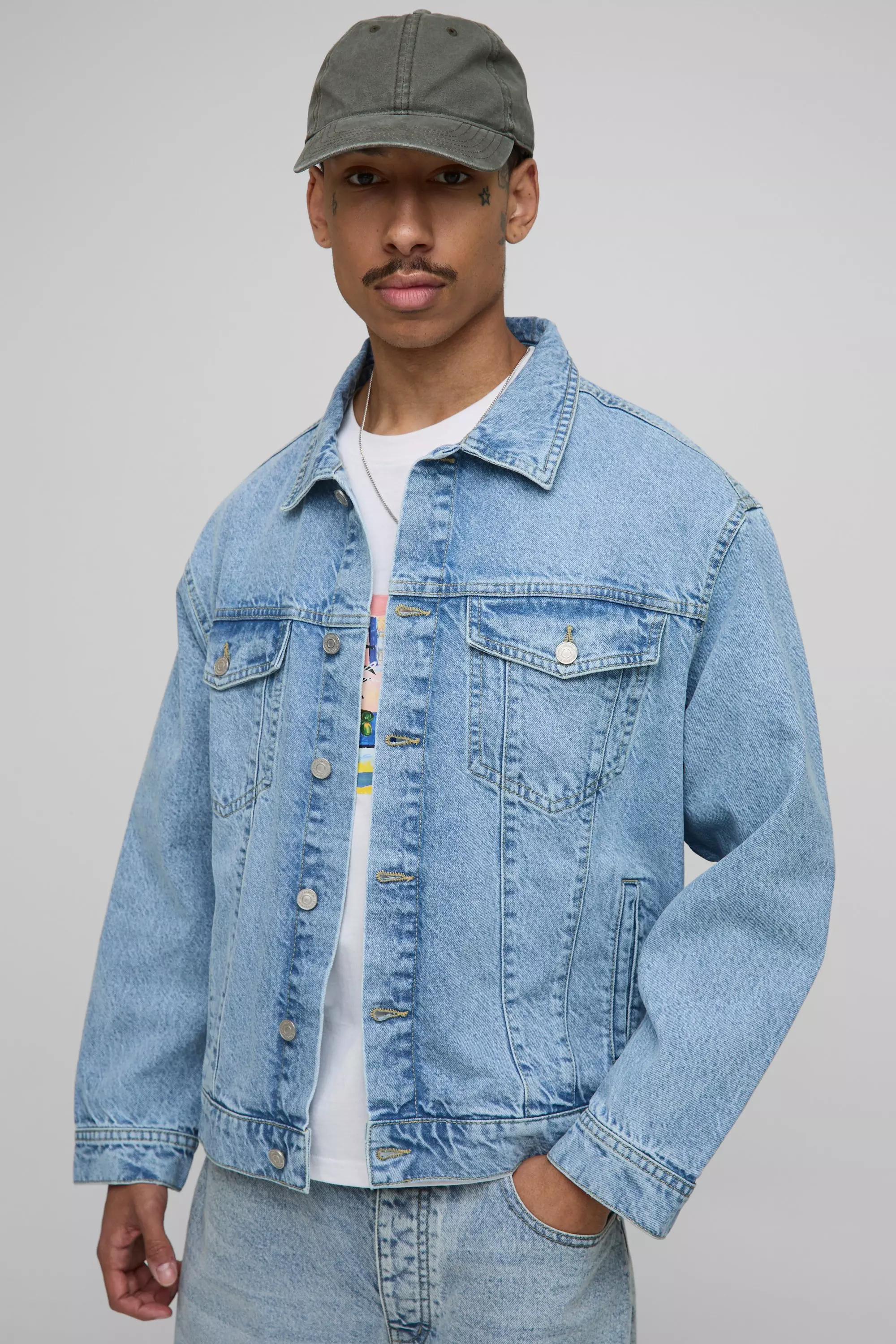 Regular Denim Jacket Light blue
