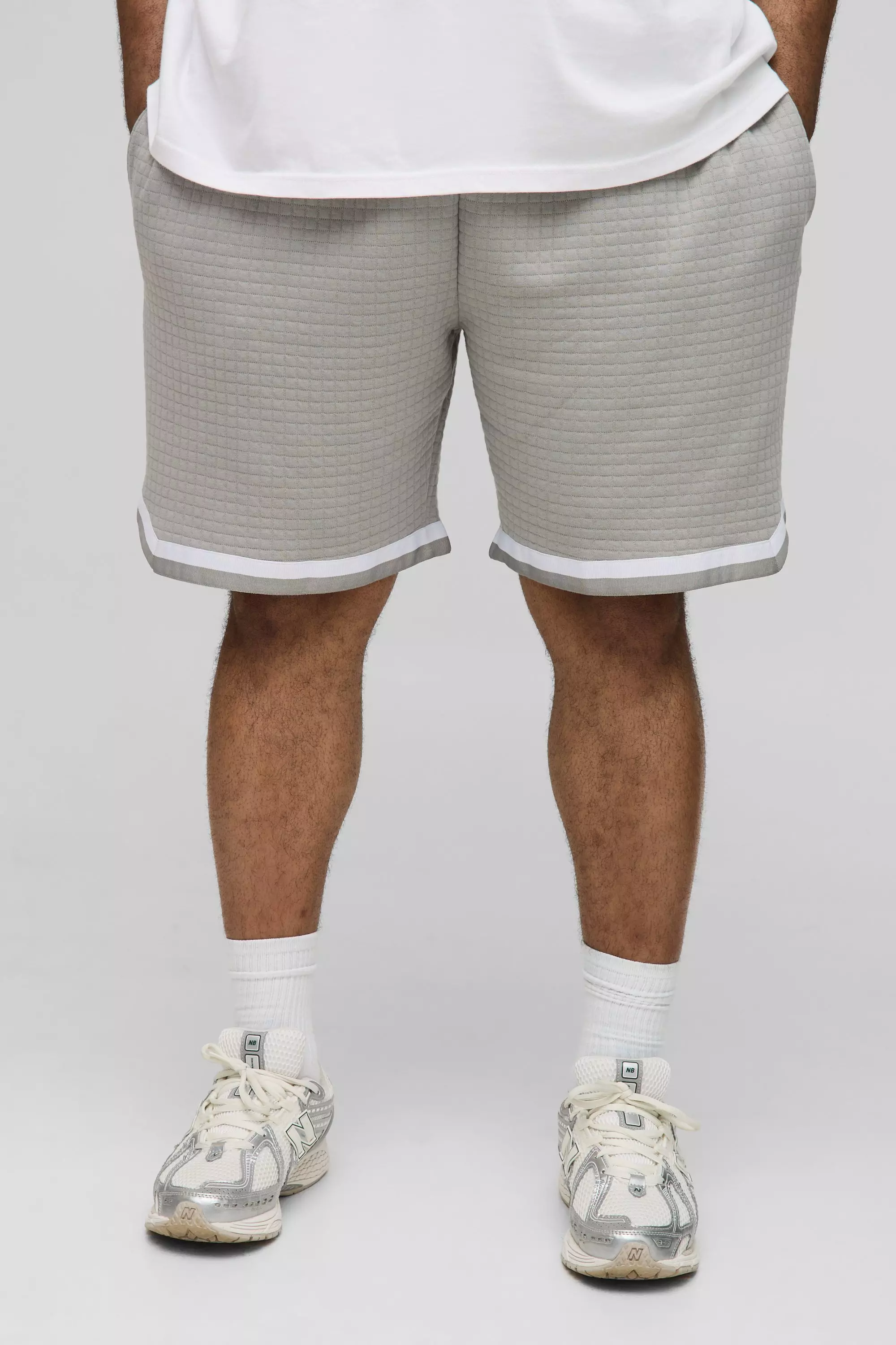 Charcoal Plus Relaxed Waffle Basketball Jersey Shorts alternative image