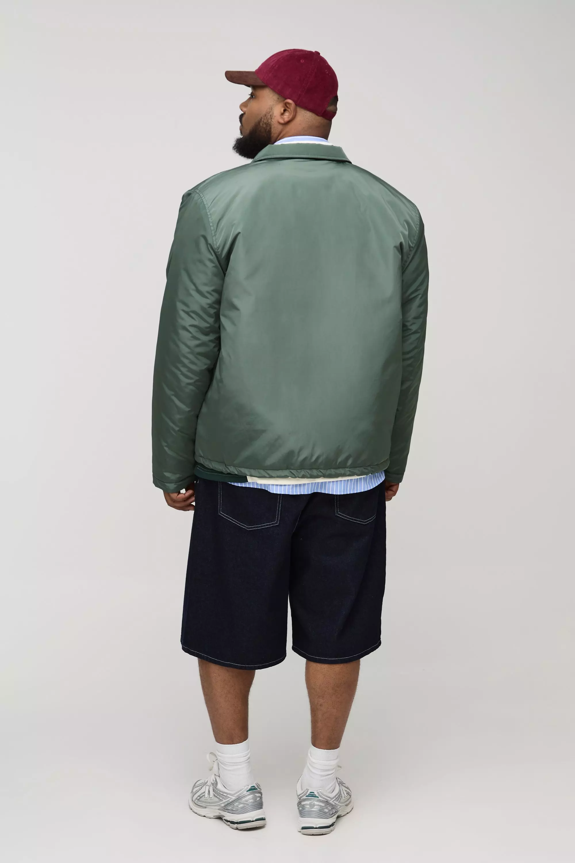 Grande taille - Veste universitaire matelassée, Green autre image