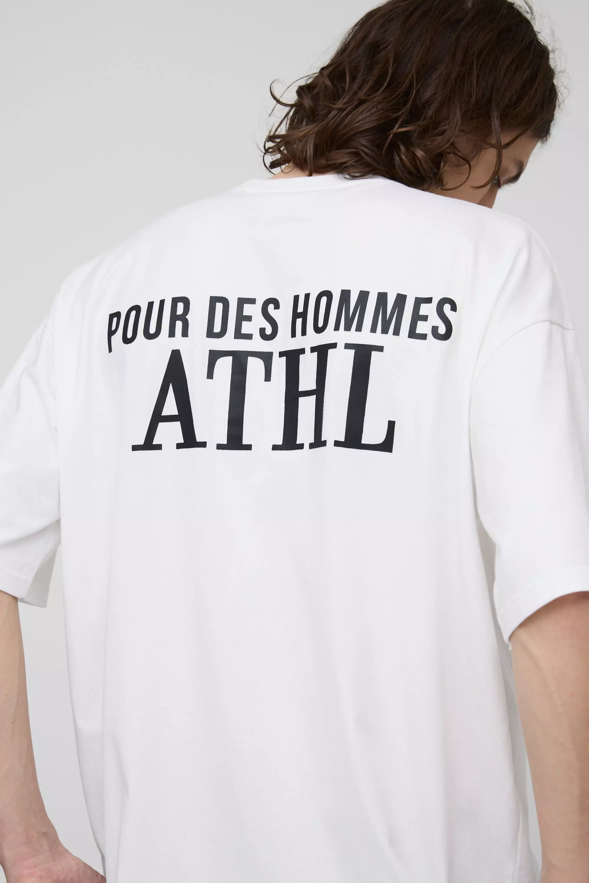 Tall - T-shirt oversize imprimé, White autre image