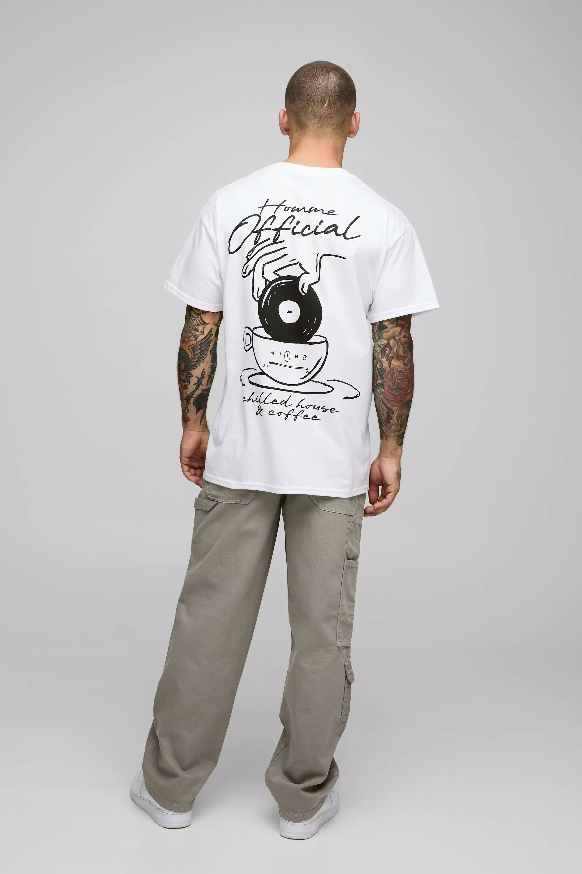 Relaxed Twill Carpenter Cargo Cropped Trousers | boohooMAN USA