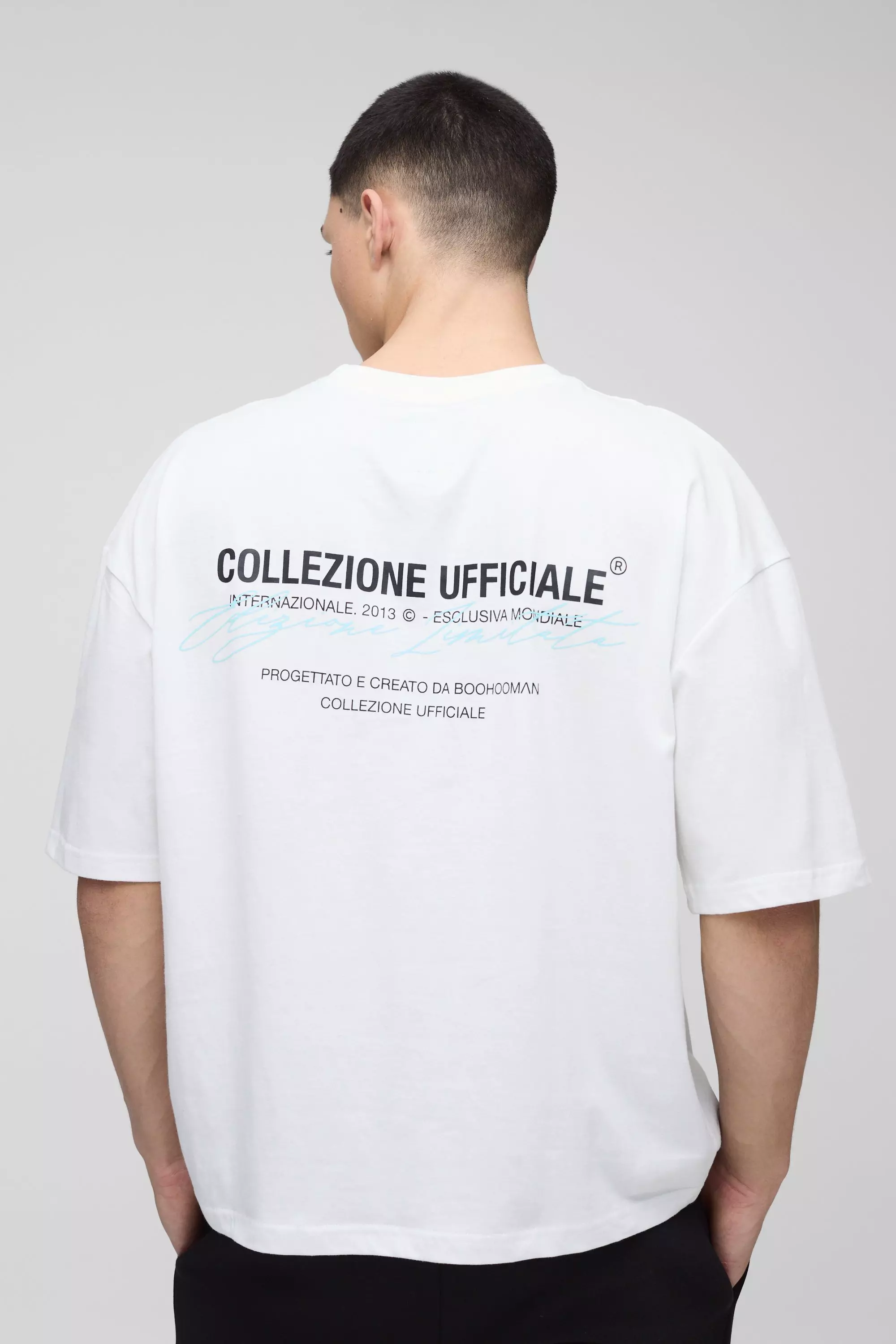 White Oversized Boxy Collection T-Shirt alternatieve afbeelding