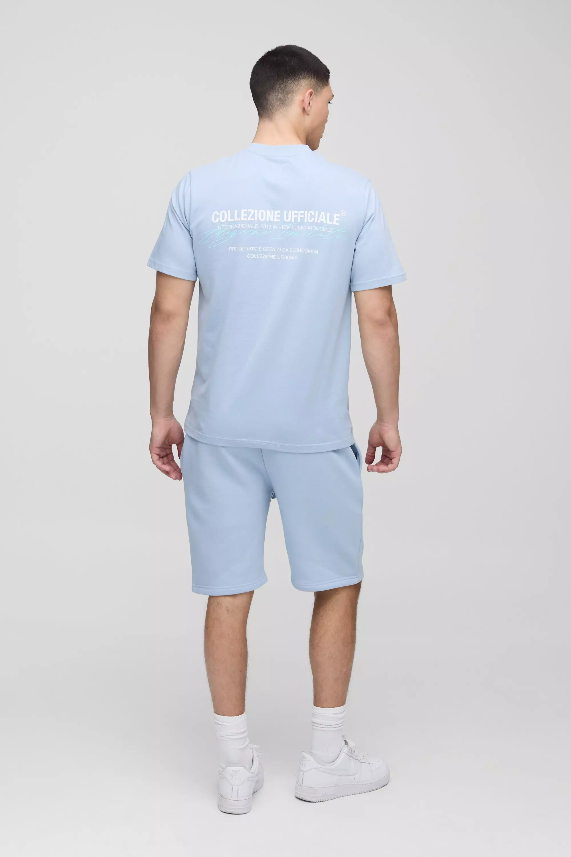 Ensemble avec t-shirt cintré et short, Light blue autre image