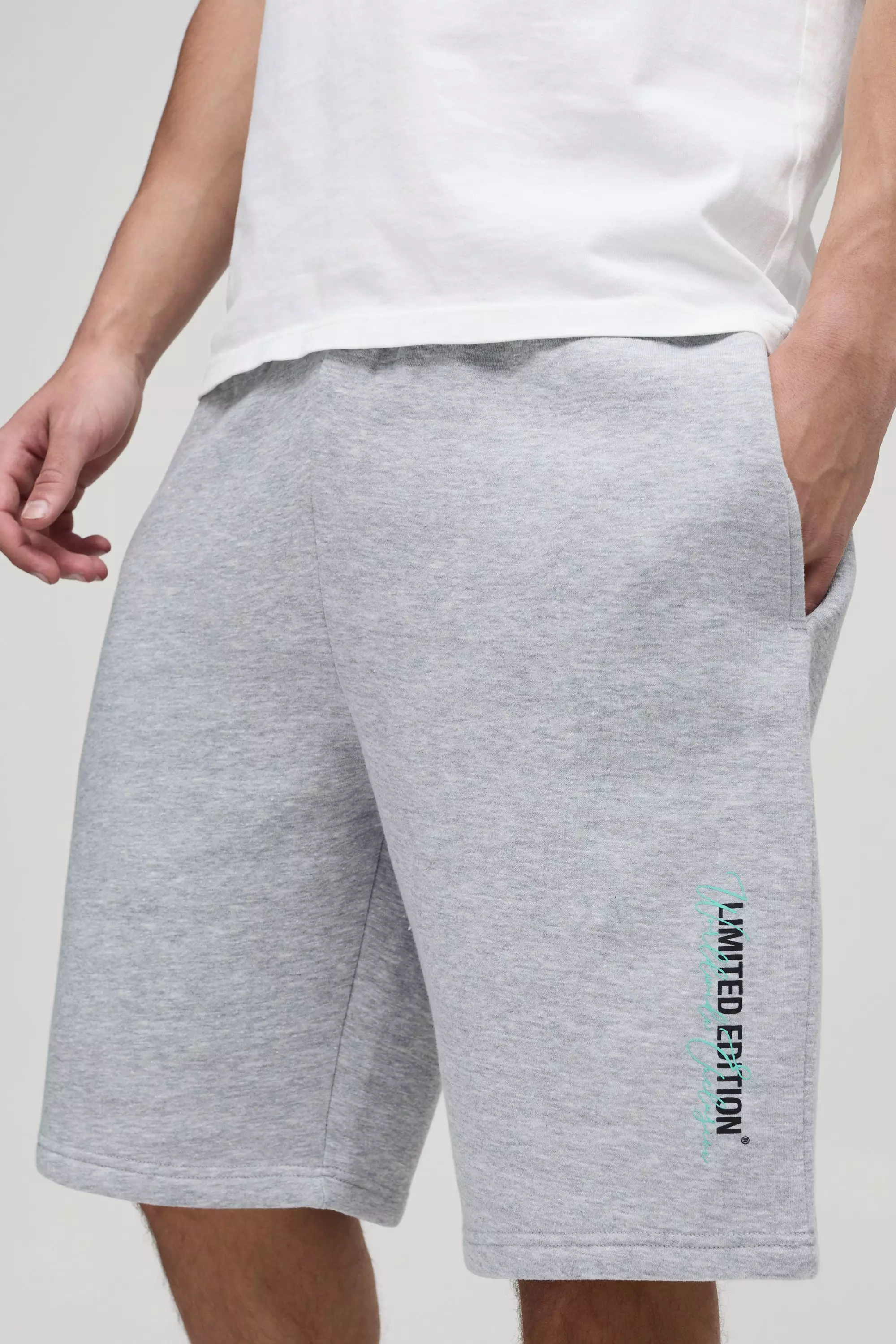 Relaxed Limited Edition Long Length Shorts | boohooMAN USA