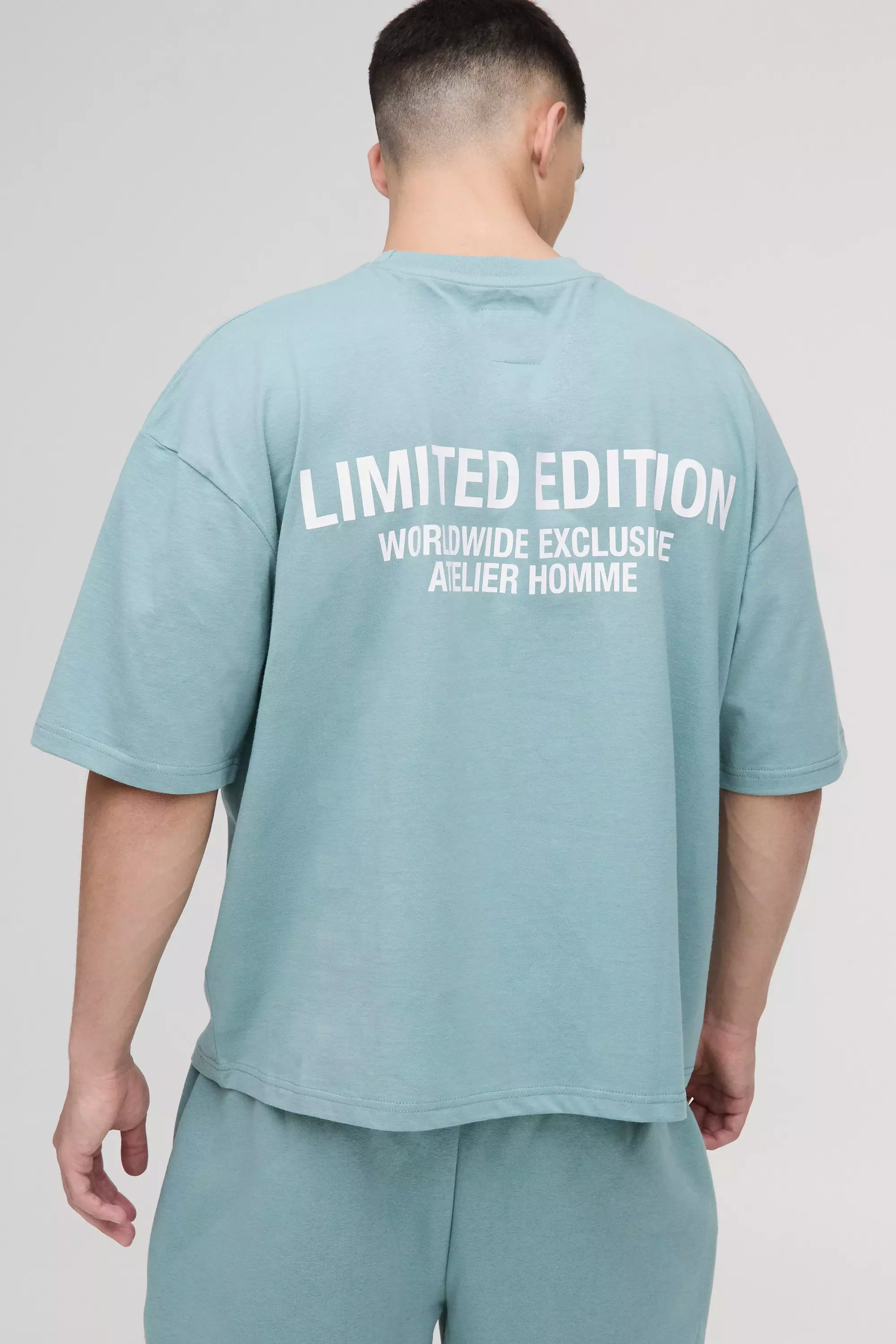 T-Shirt Squadrata Oversize Limited Edition, Sage immagine alternativa