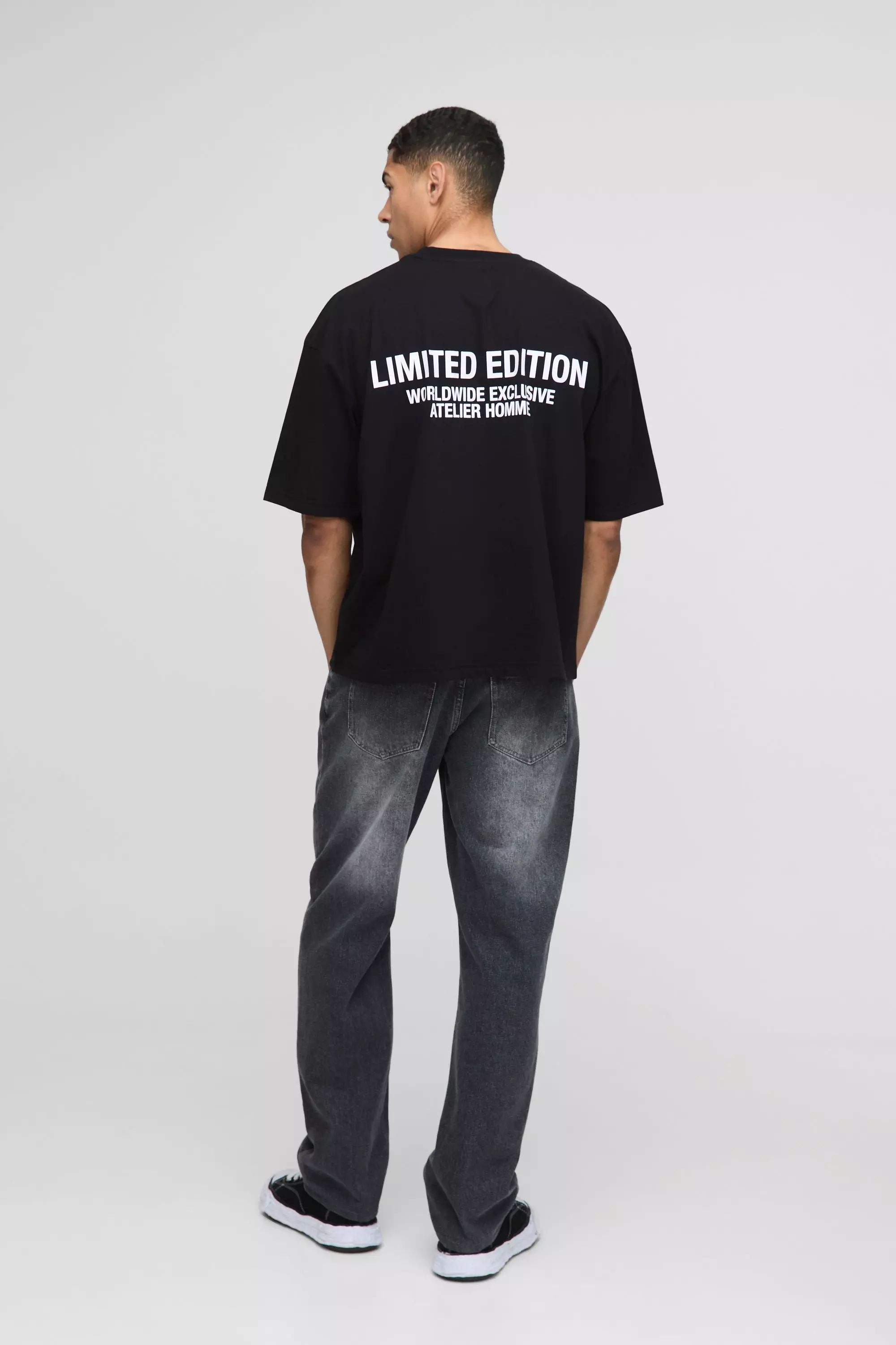 T-Shirt Squadrata Oversize Limited Edition, Black immagine alternativa