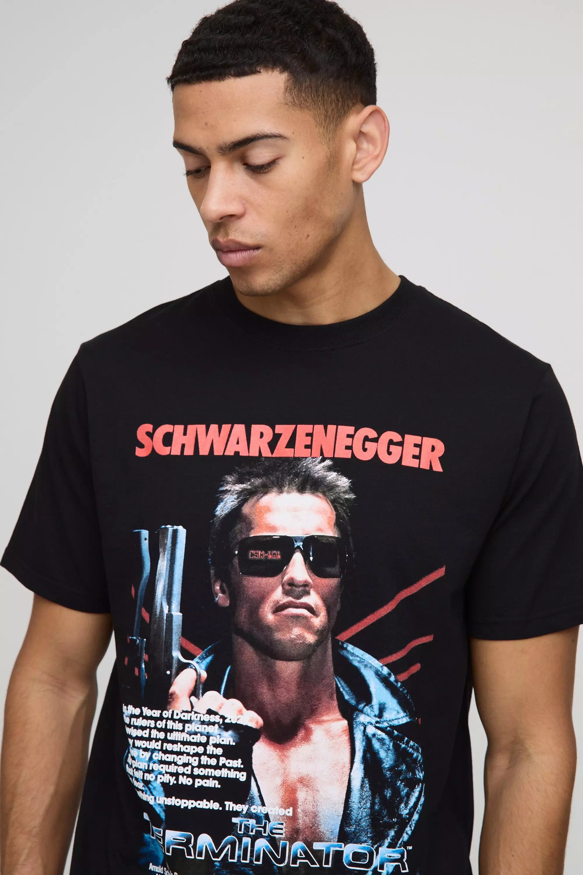 T-Shirt mit lizenziertem The Future Print Print, Black alternatives Bild
