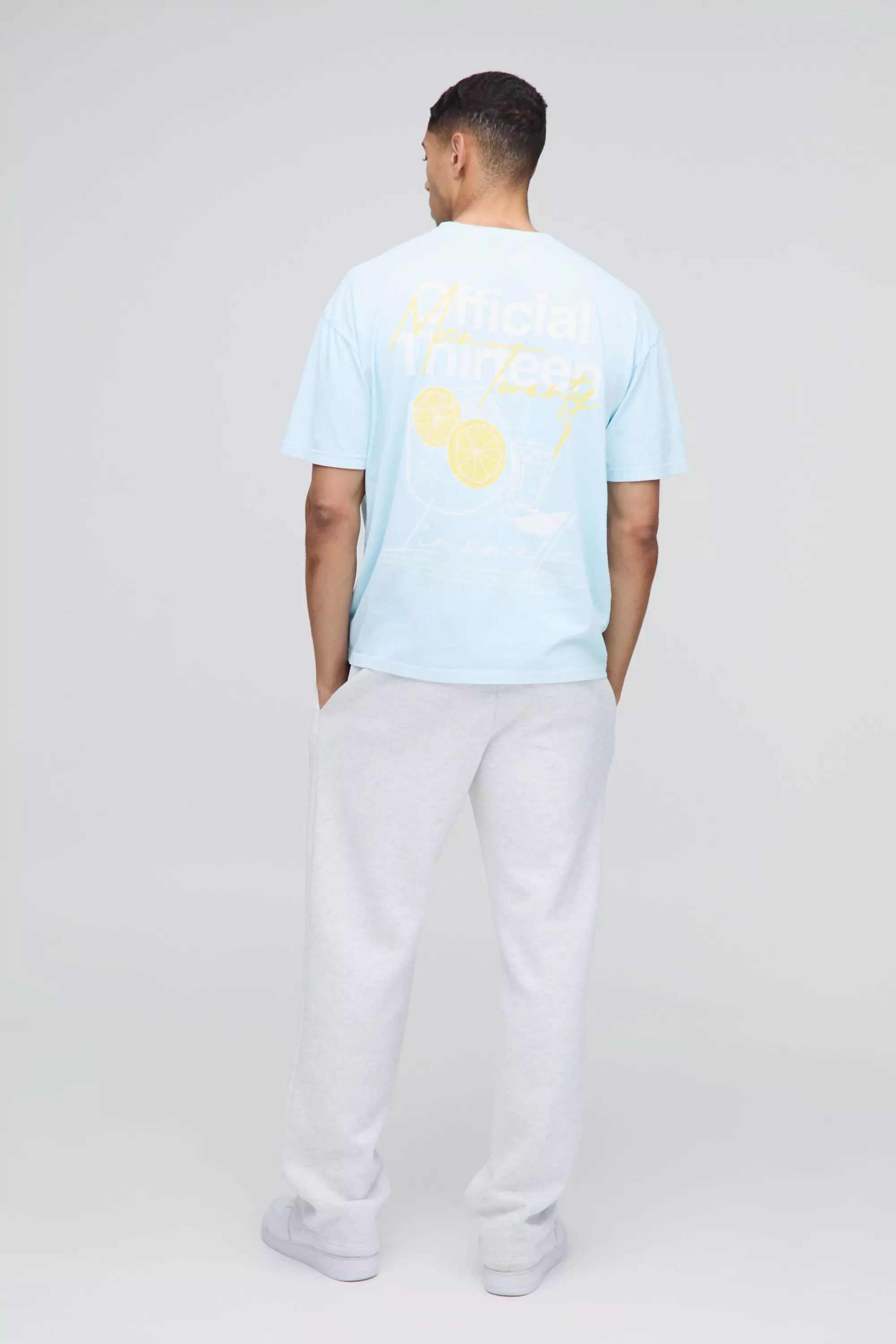 Light blue Oversized Official Limoncello Washed T-Shirt alternative image