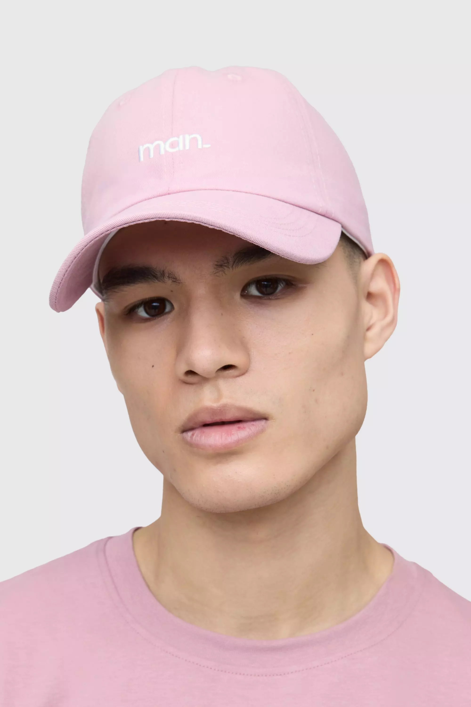 Kappe mit Man-Logo, Dusky pink alternatives Bild
