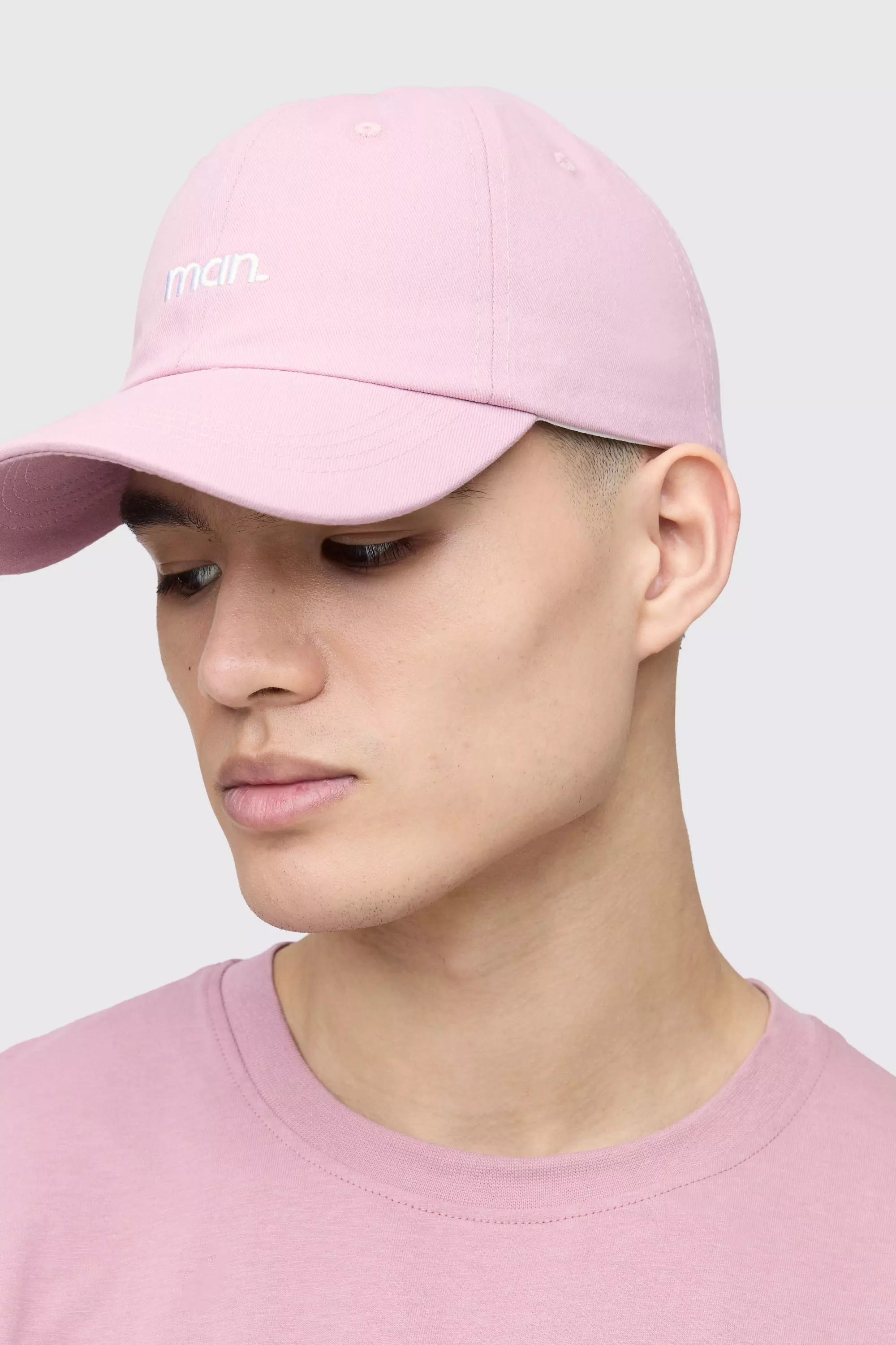 Kappe mit Man-Logo, Dusky pink alternatives Bild
