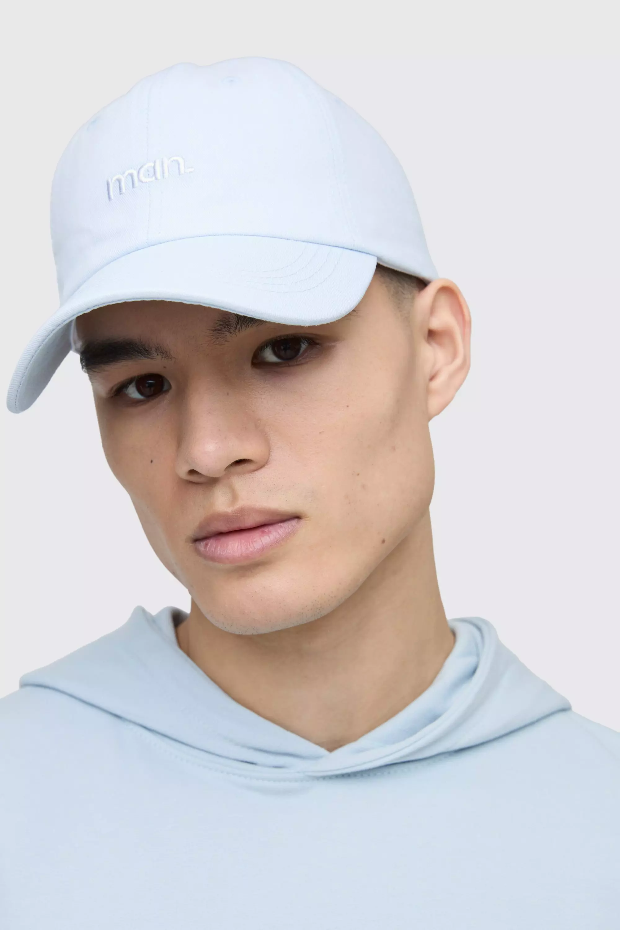 Light blue Man Embroidered Branded Cap alternative image