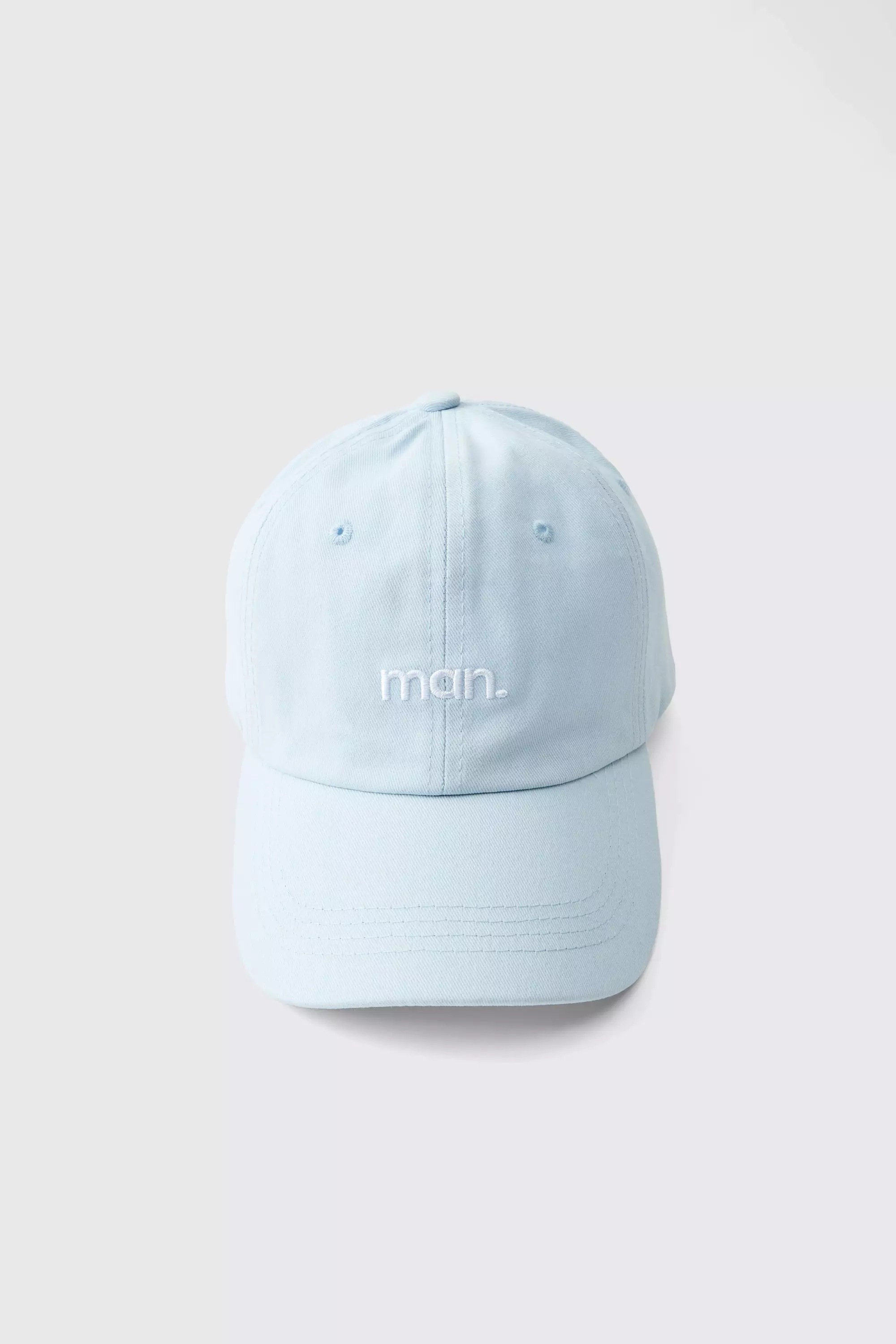 Light blue Man Embroidered Branded Cap alternative image