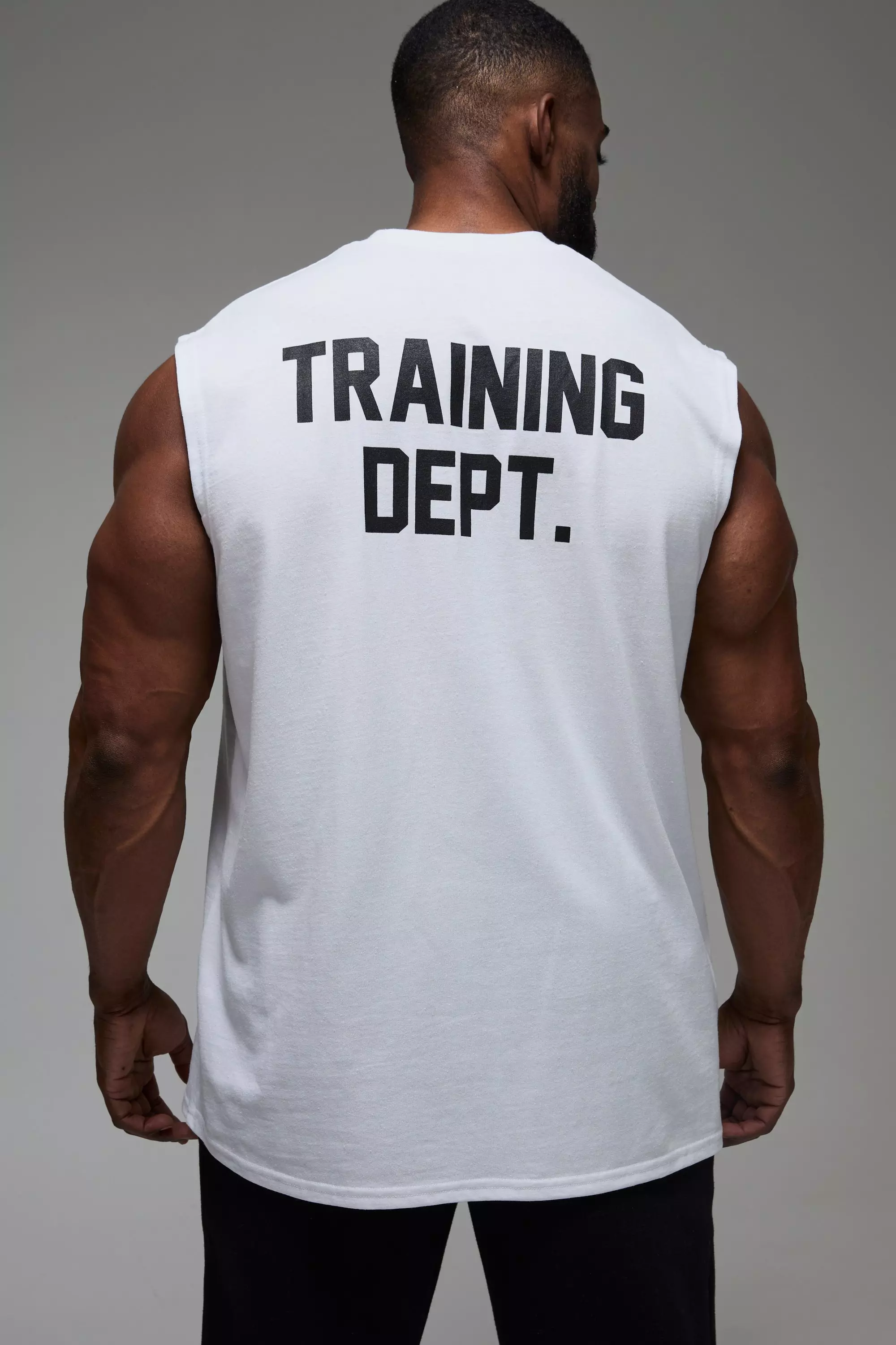 Oversize Training Dept Tanktop, White alternatives Bild