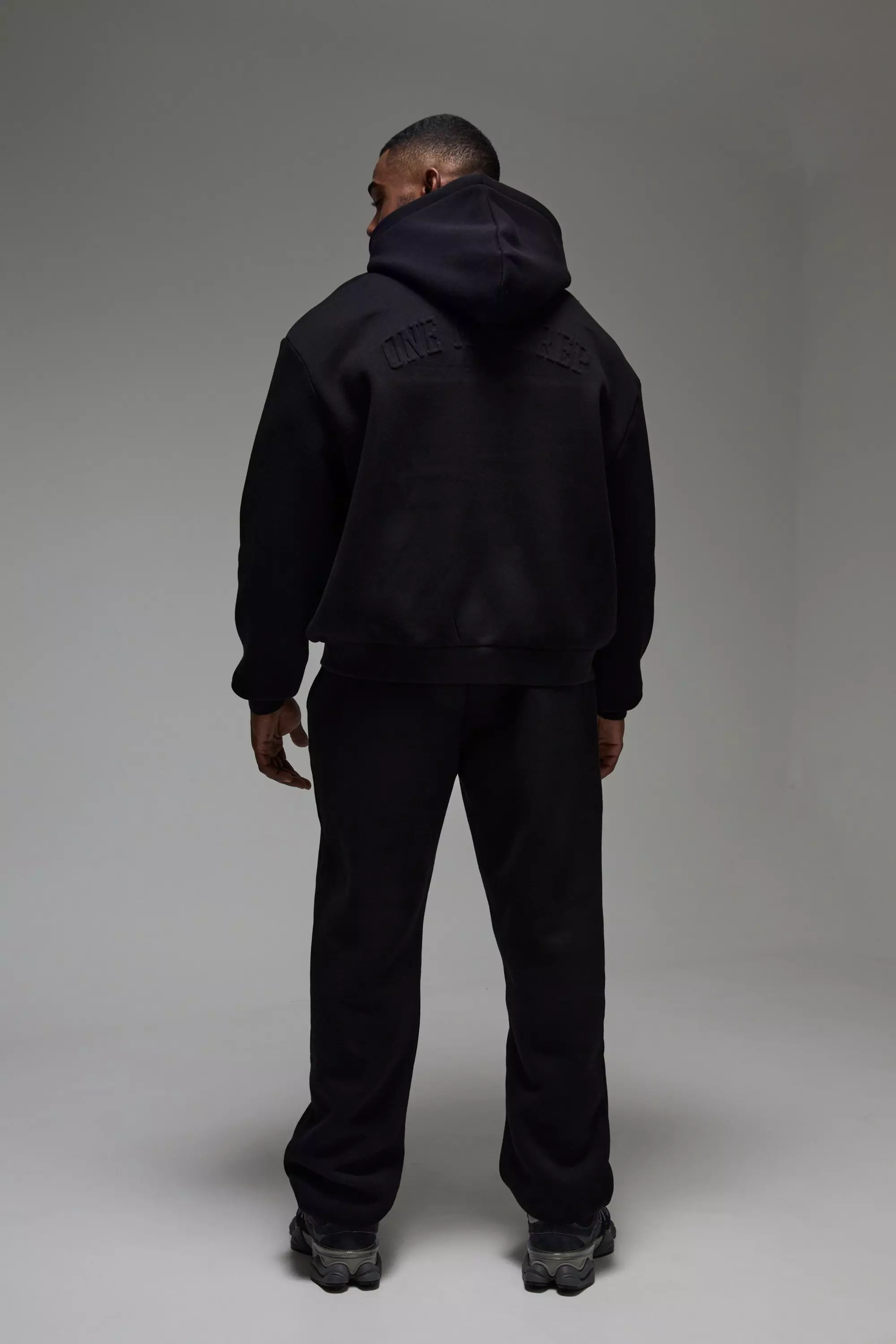 Black Man Active One More Rep Embossed Boxy Hoodie alternative image