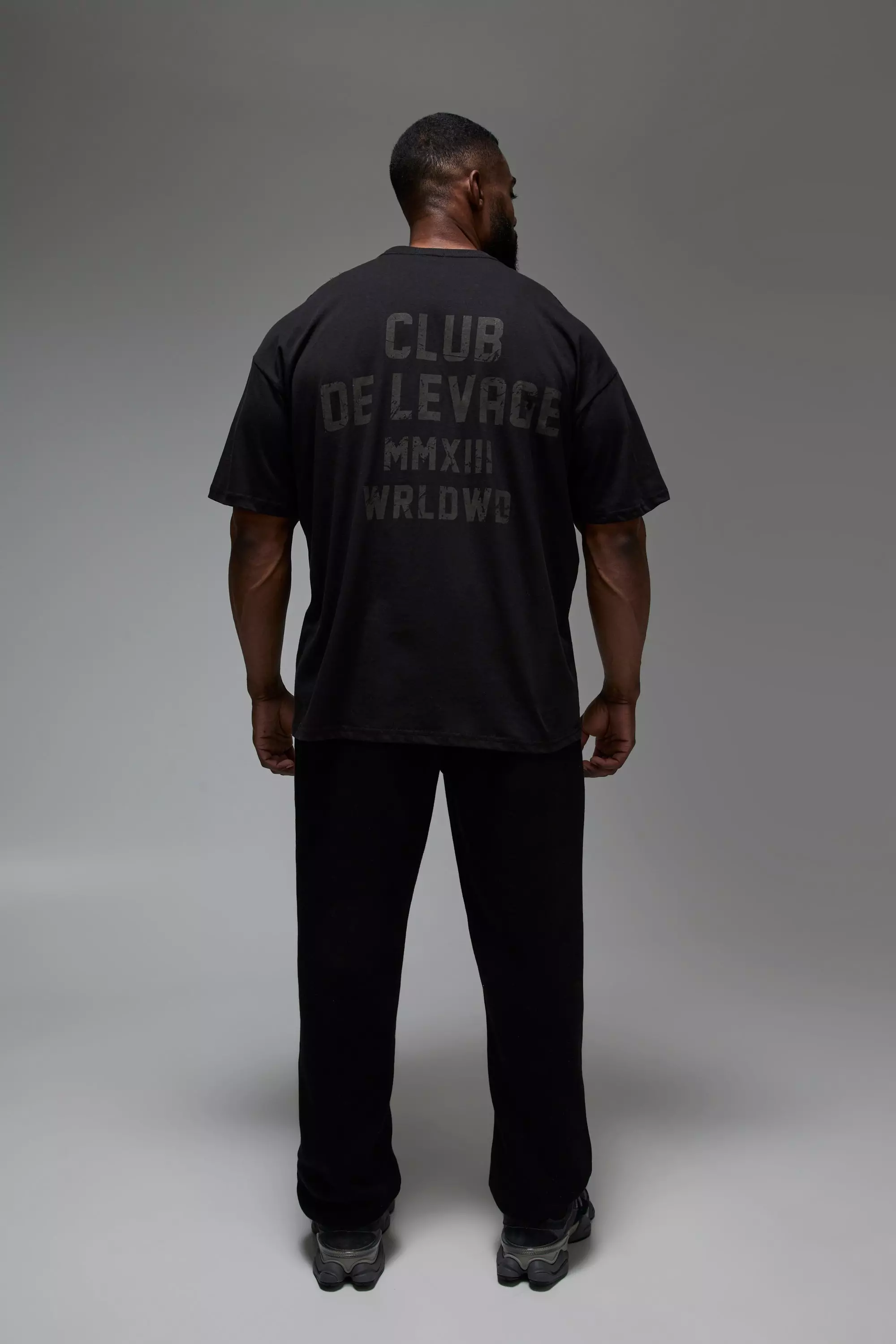 Black Man Active Club De Levage Oversized T-shirt alternative image