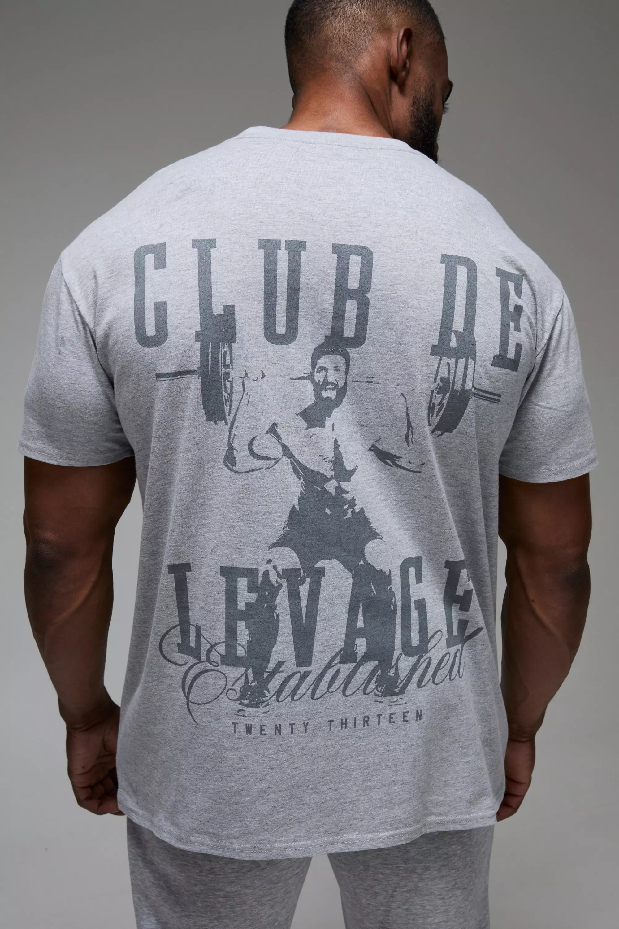 Grey marl Man Active Club De Levage Oversized T-shirt alternative image