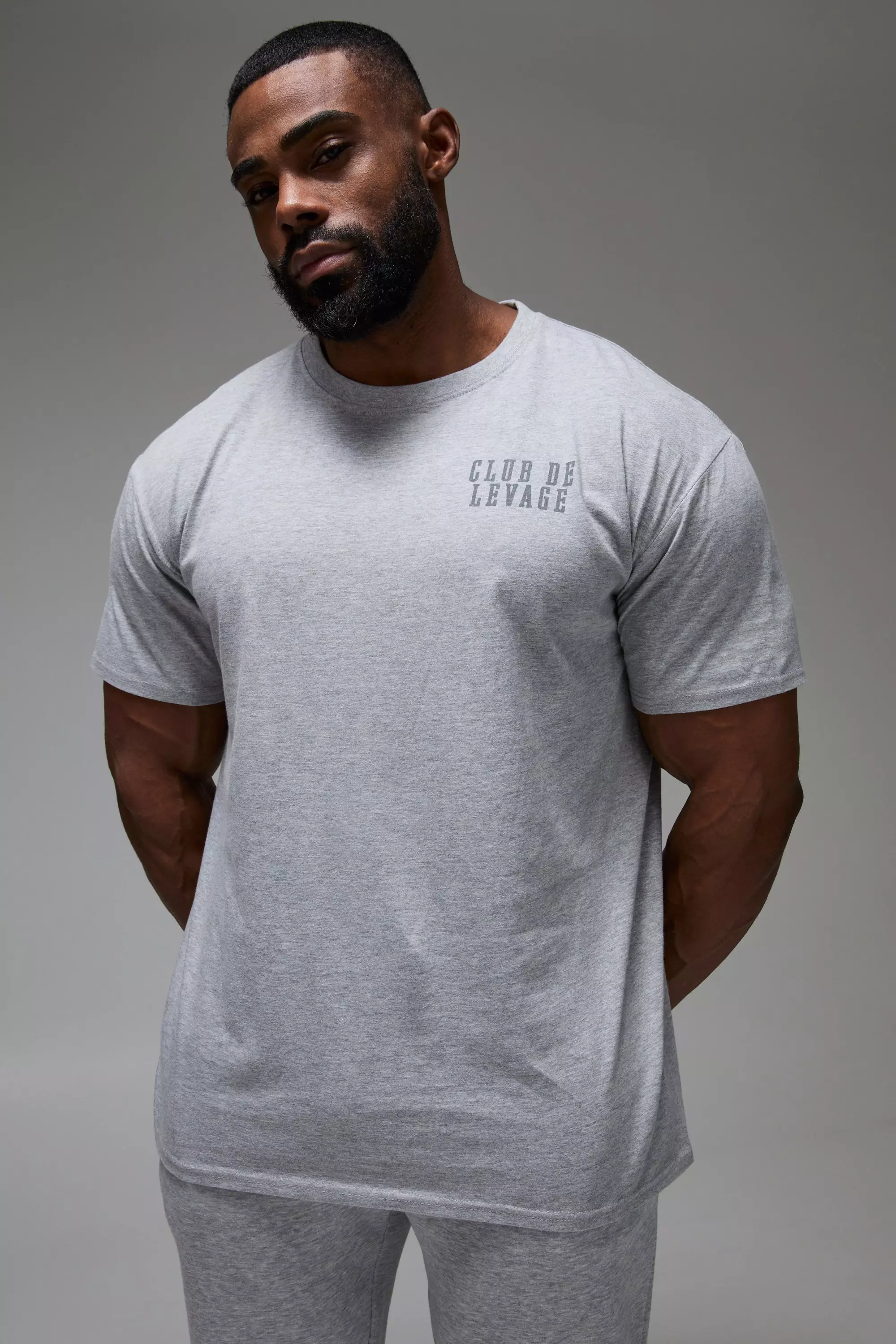 Grey marl Man Active Club De Levage Oversized T-shirt alternative image