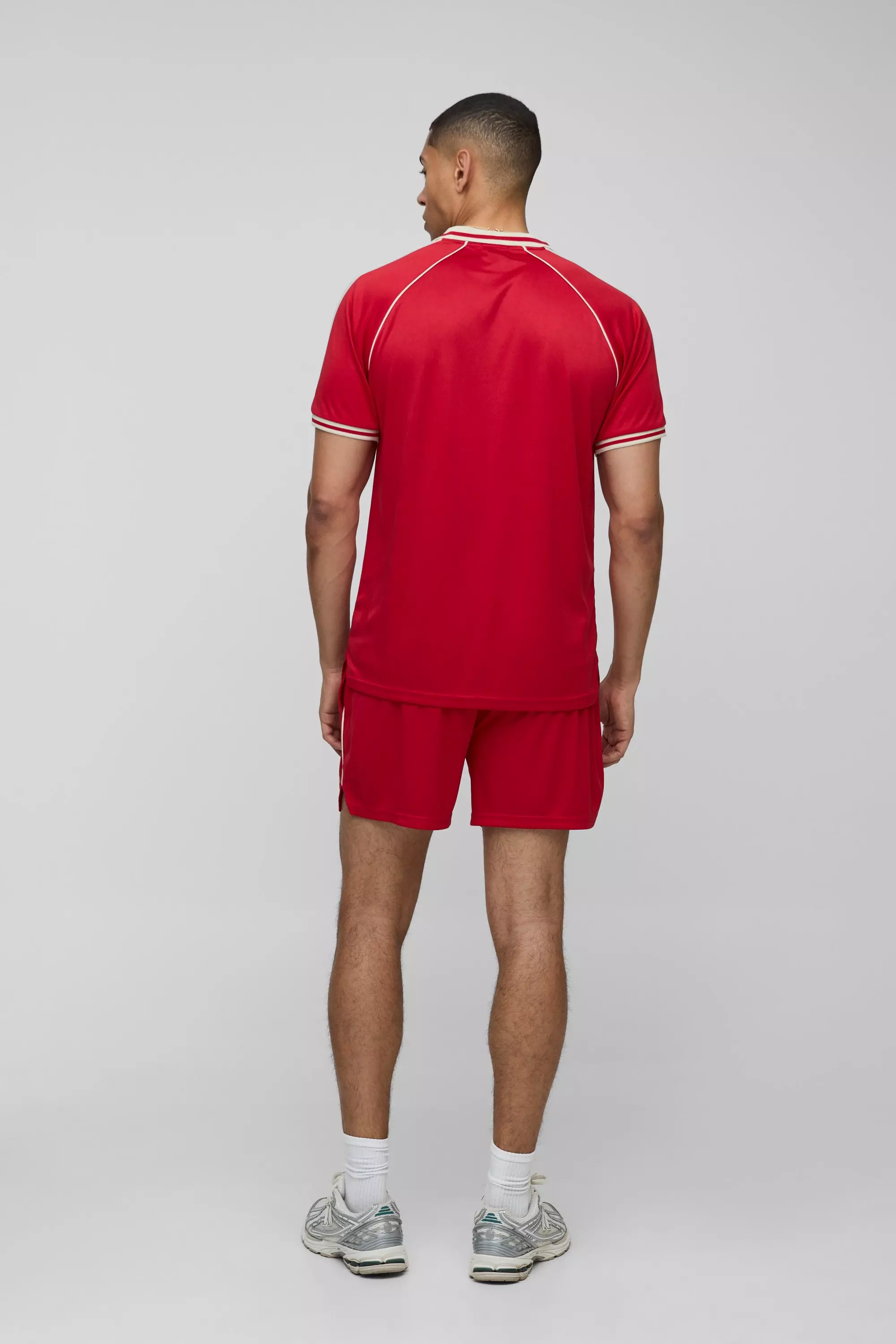 Top de sport à manches raglan, Red autre image
