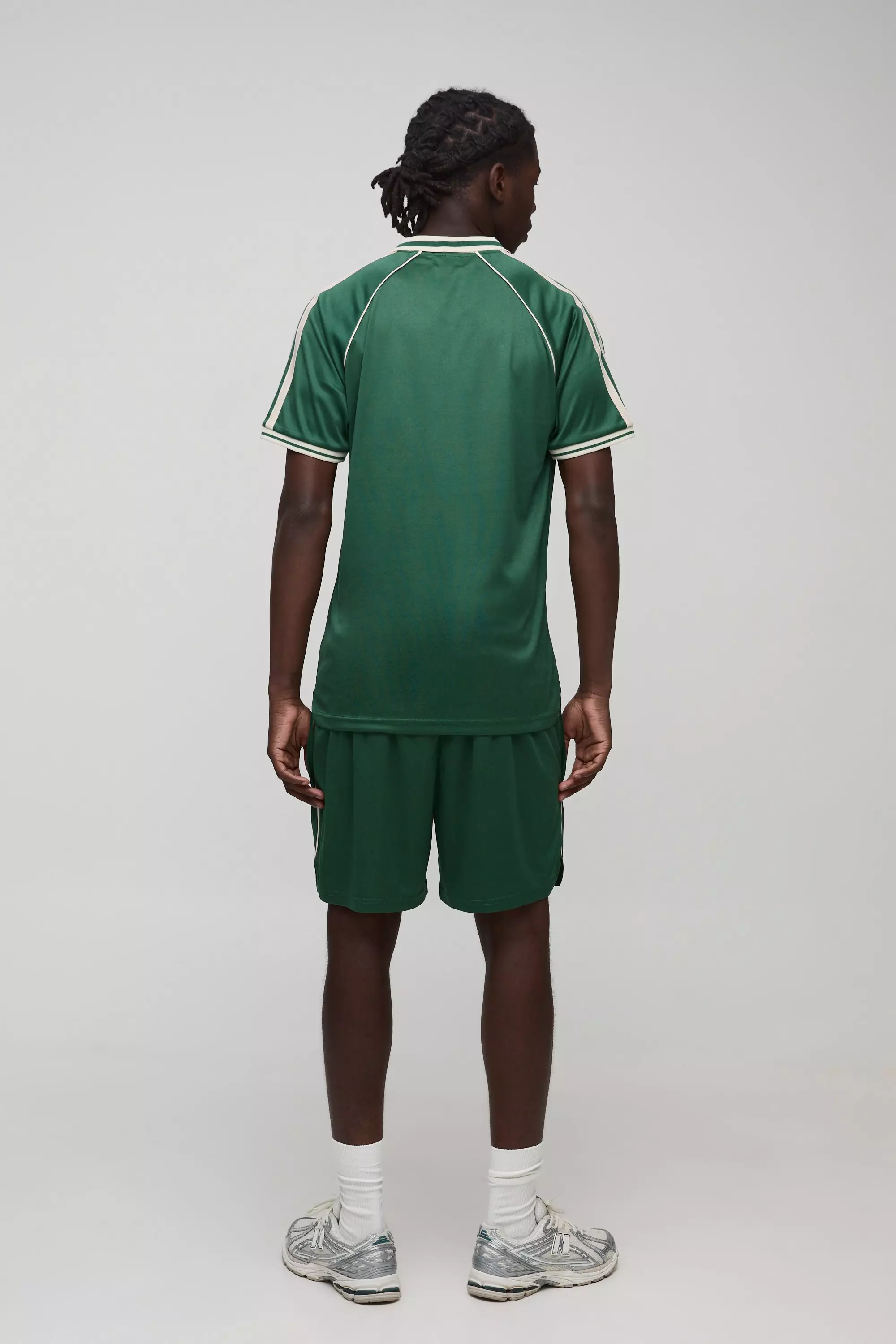 Green Homme Raglan Sport Top Met Kraag alternatieve afbeelding