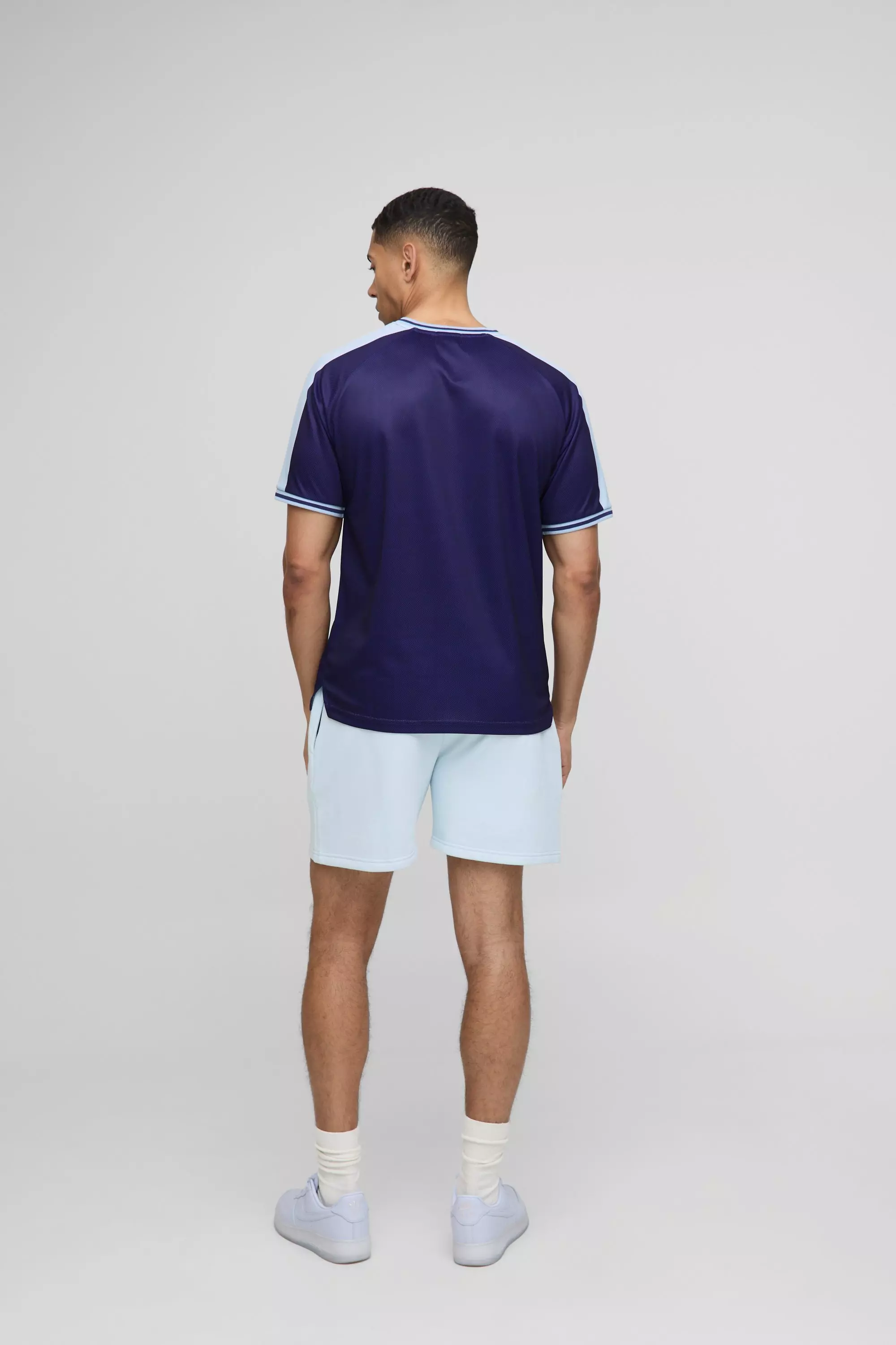 Top sportivo Man da corsa in rete, Navy immagine alternativa