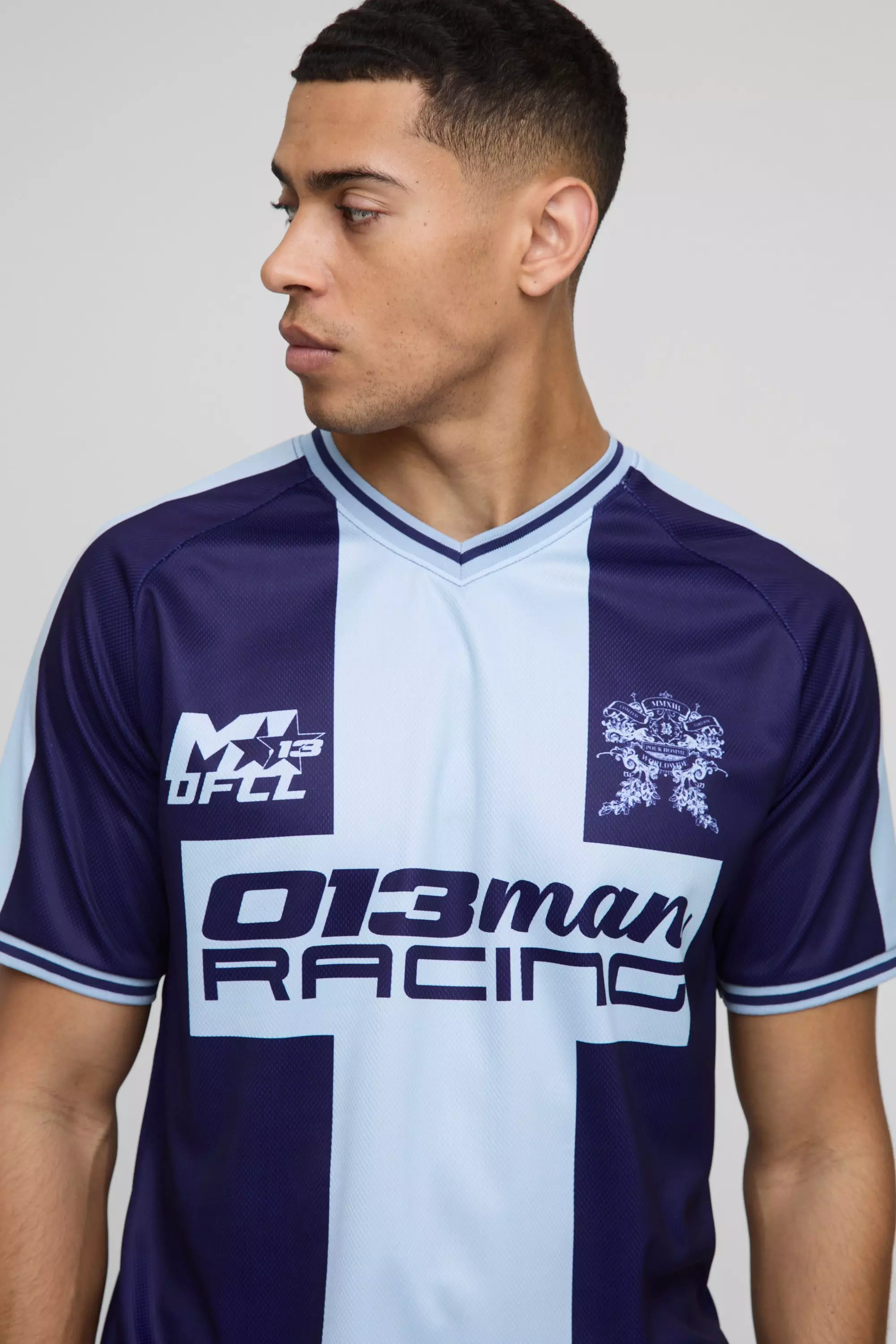 Top sportivo Man da corsa in rete, Navy immagine alternativa