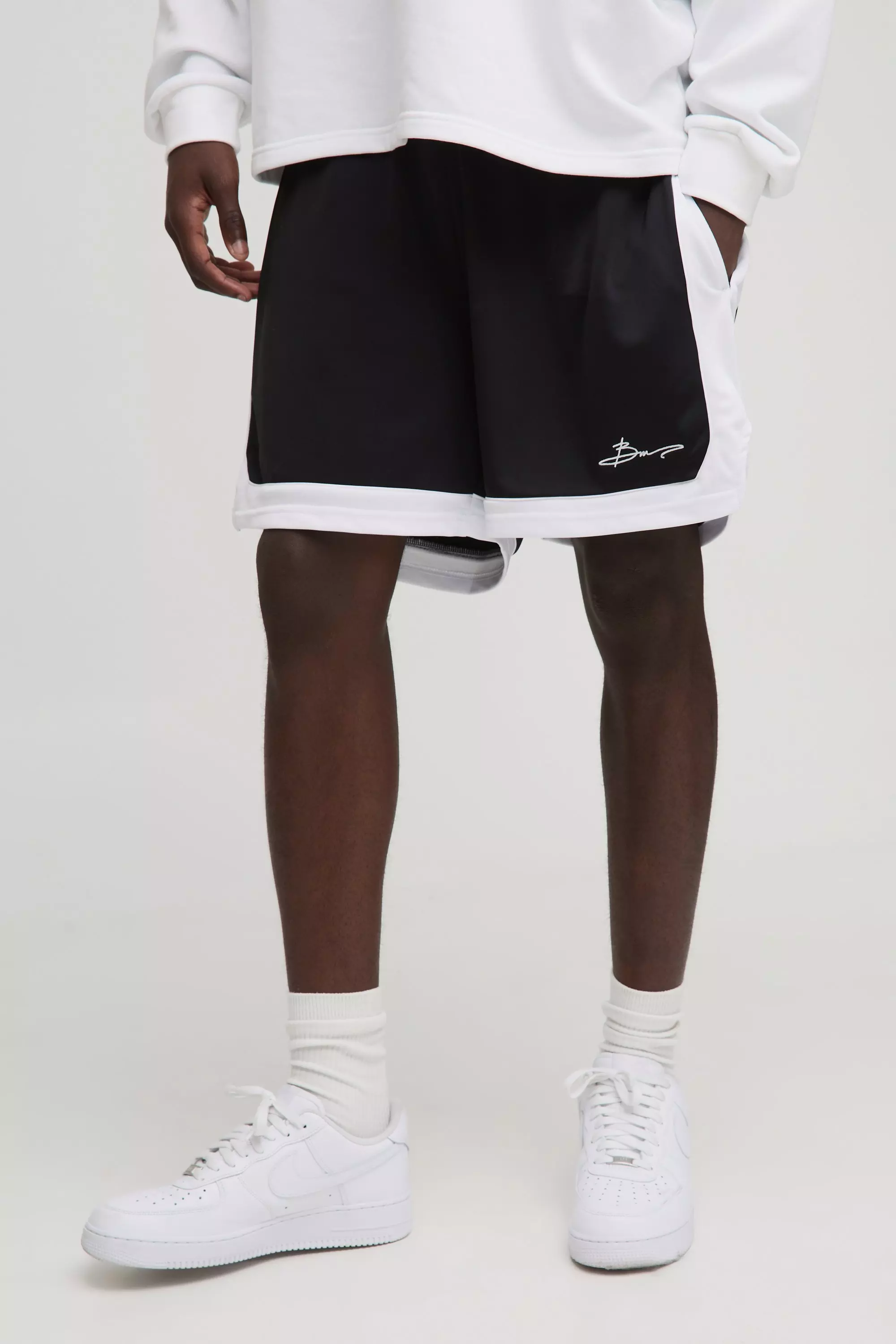 BM Signature Boxy Sports Shorts Black