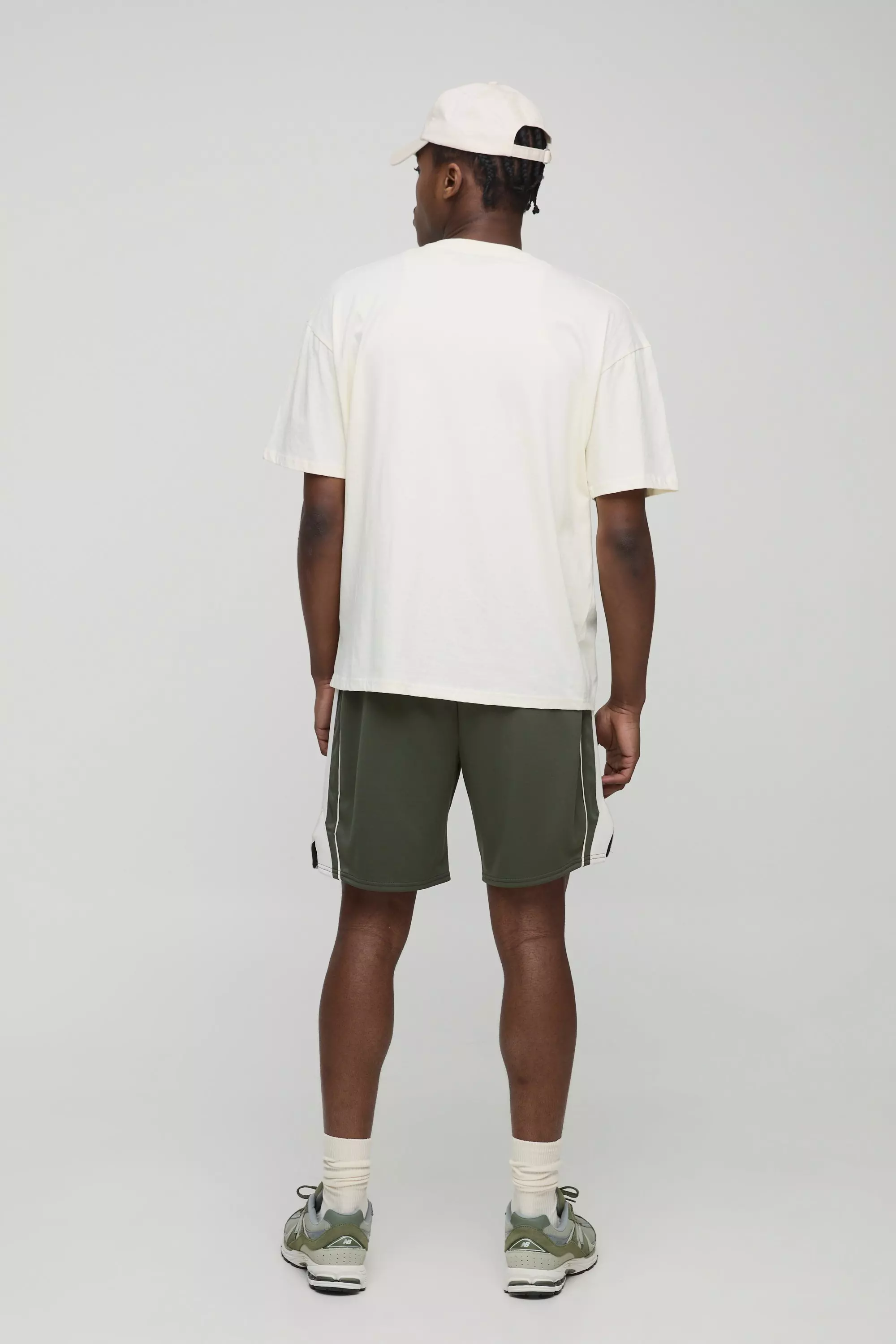 Pantaloncini sportivi medi rilassati BM, Sage immagine alternativa