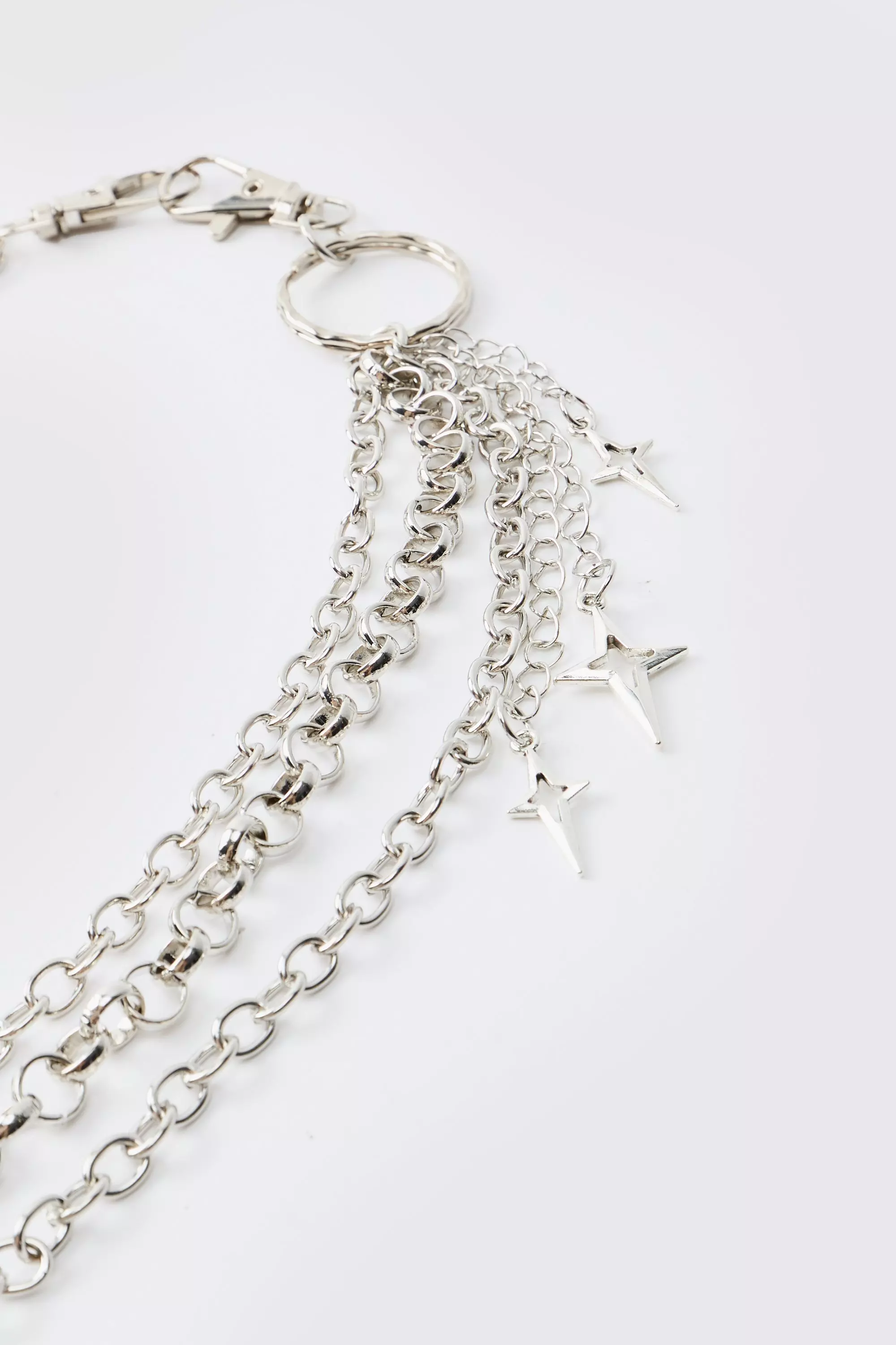 Jean Chain With Stars | boohooMAN UK