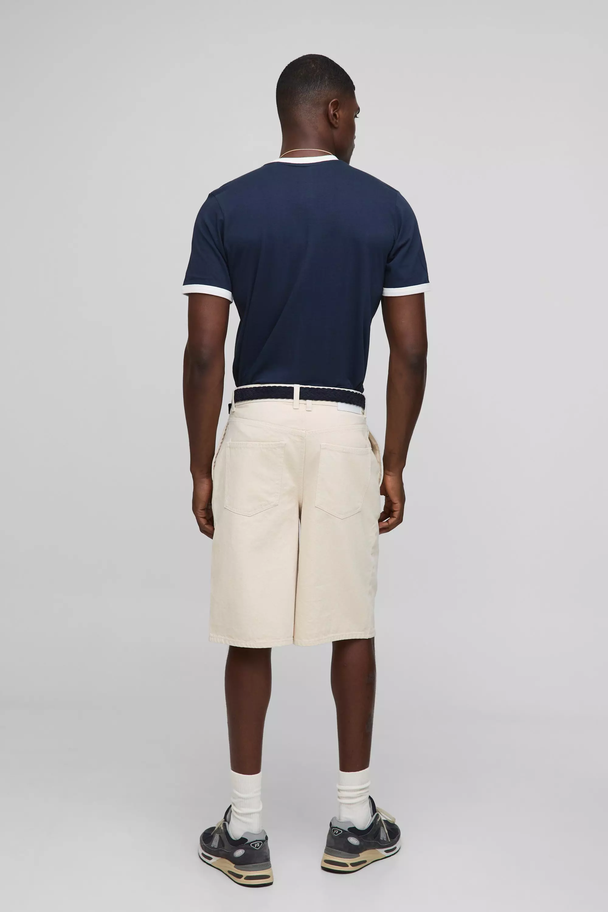 Regular Fit Ringer Crew Neck T-Shirt | boohooMAN USA