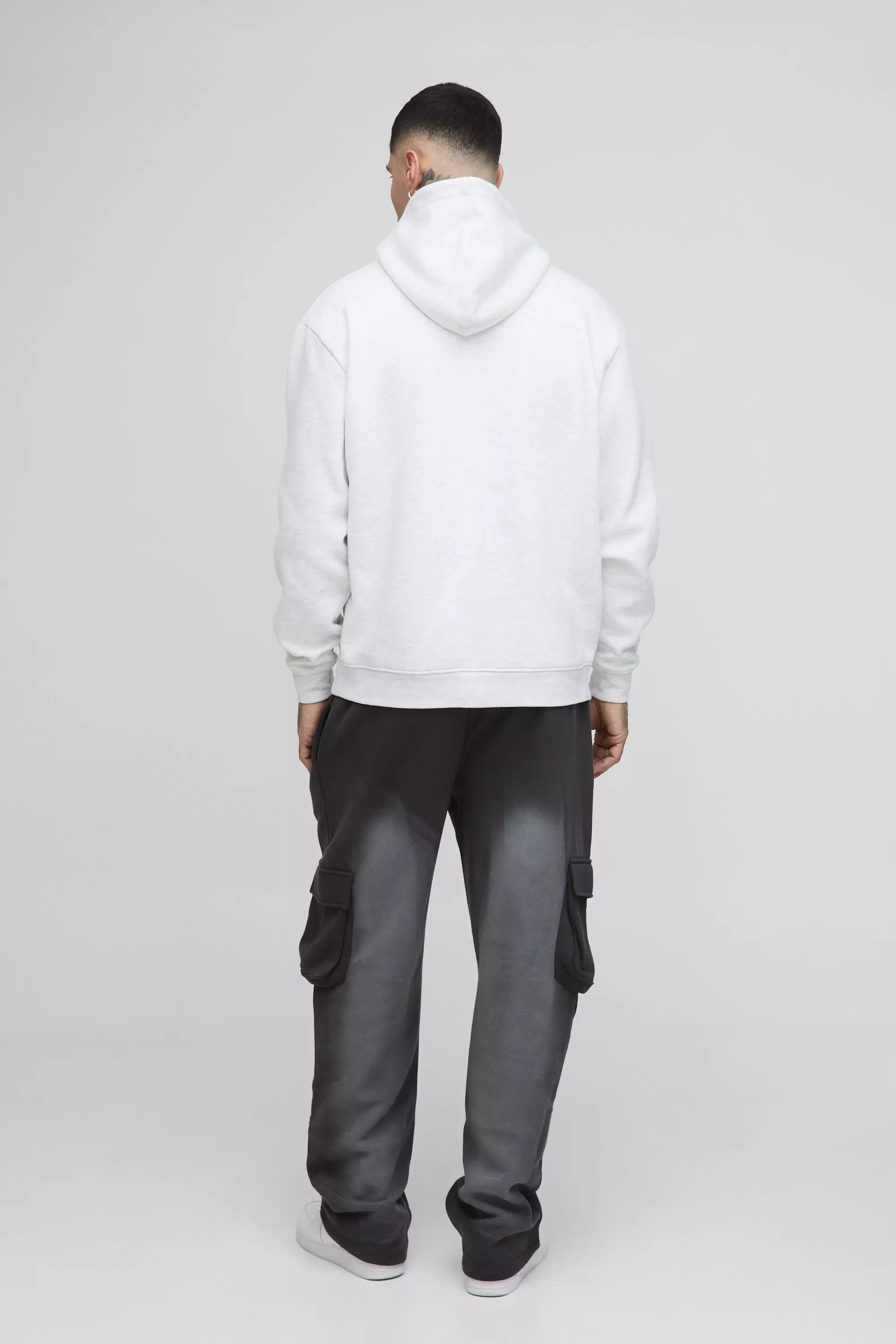 Tall - Jogging cargo oversize délavé, Charcoal autre image