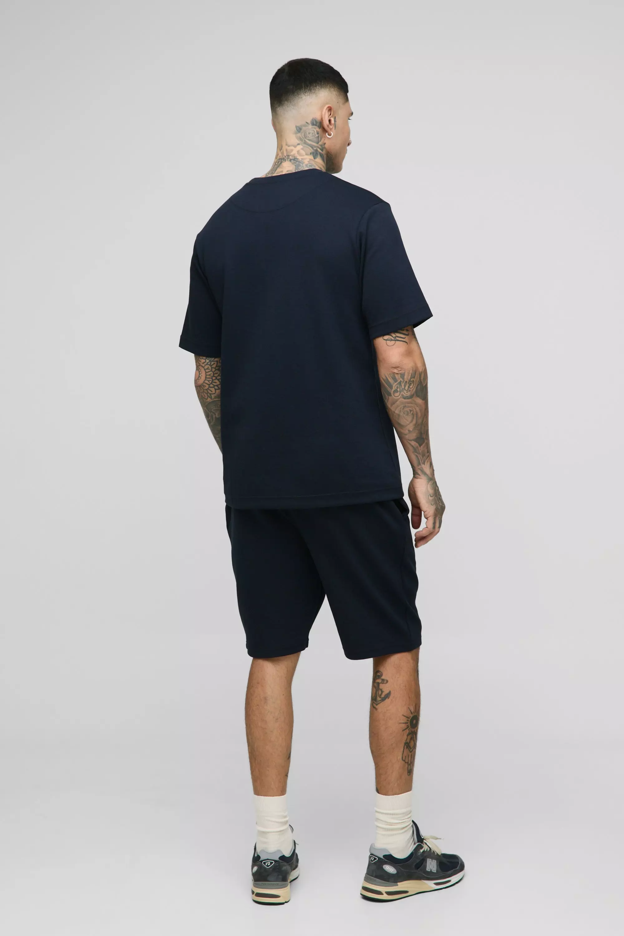 Tall - Short à surpiqûres, Navy autre image